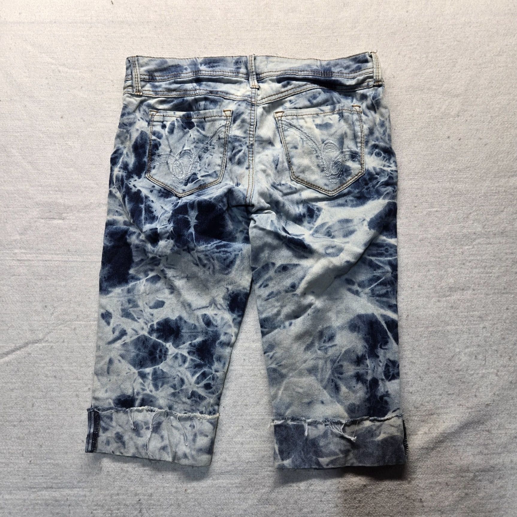 Vintage Bongo Jeans Capri Pants Blue Denim 11 Women's Adult Size Capris Size 32" / US 10 / IT 46 - 7 Thumbnail