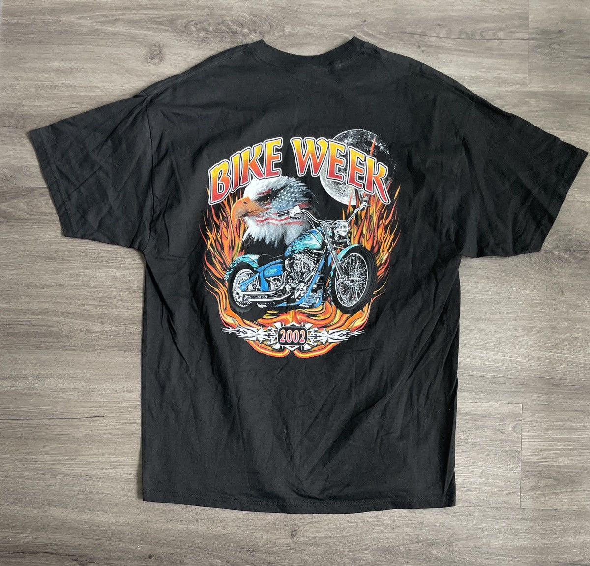 Hanes × Vintage Y2K Hanes J & P Cycles “Biker’s Week” Graphic Shirt (Sz. XL) Size US XL / EU 56 / 4 - 1 Thumbnail