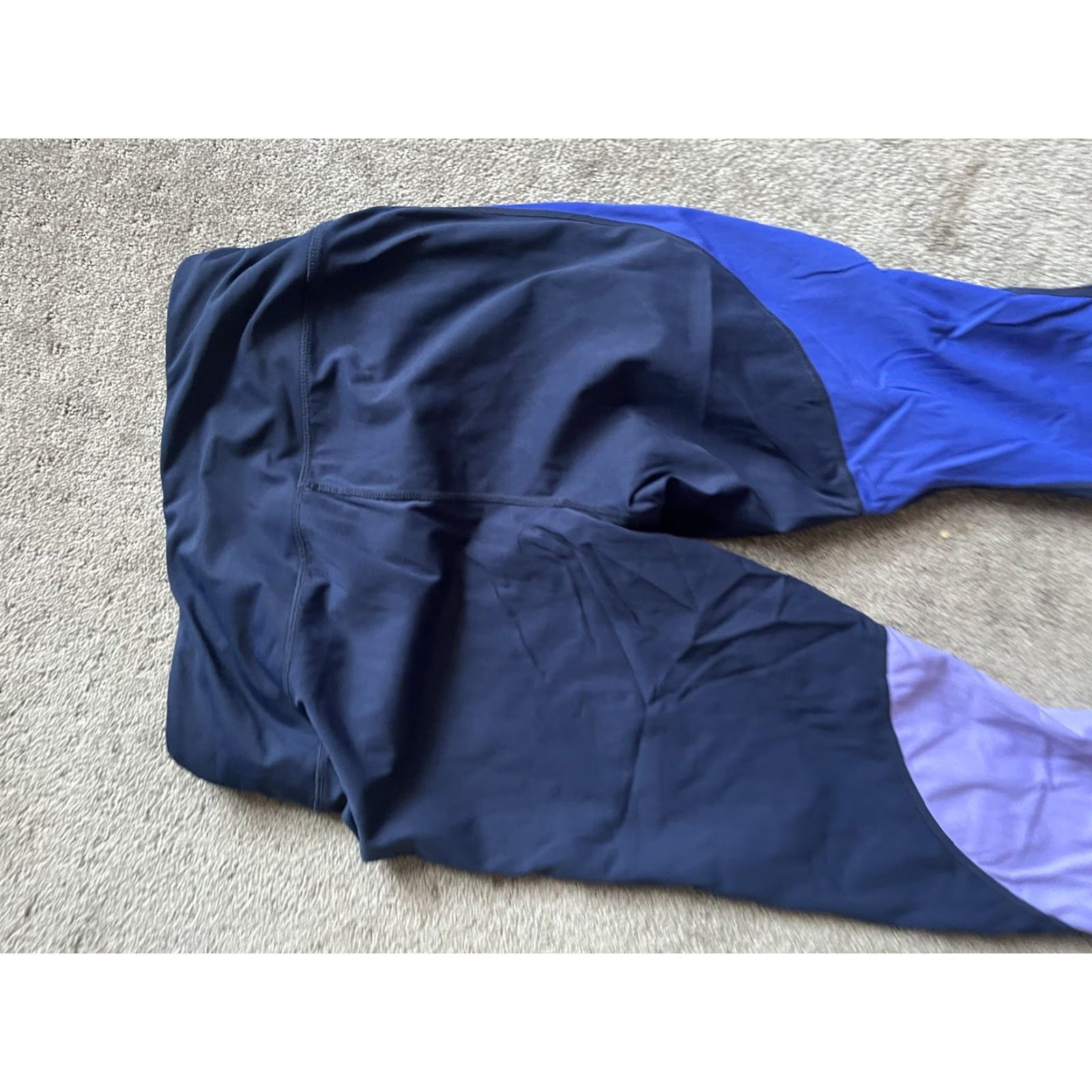 Avia Avia Womens Leggings Block Blue Green Athletic Activewear Size L Size 36" / US 14 / IT 50 - 3 Thumbnail