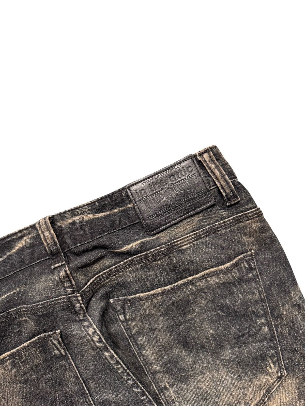 If Six Was Nine 00s in the attic acid wash stretch jeans Size US 31 - 10 Thumbnail
