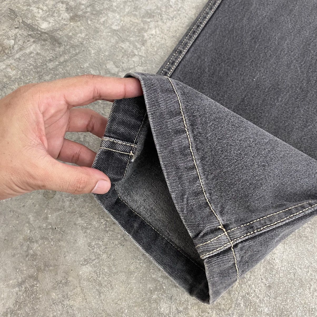 JNCO Vintage Freaky Massivebob Faded Grey Baggy Denim Jeans Size US 29 - 8 Thumbnail