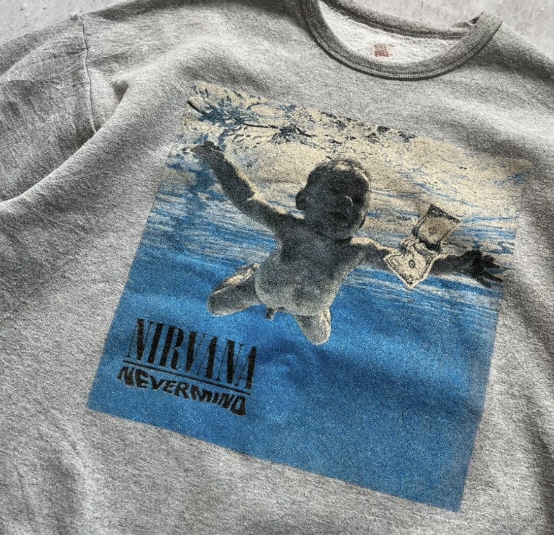 Nirvana Vintage Kurt Cobain Nirvana Band Rare Print Nevermind Size US L / EU 52-54 / 3 - 2 Thumbnail