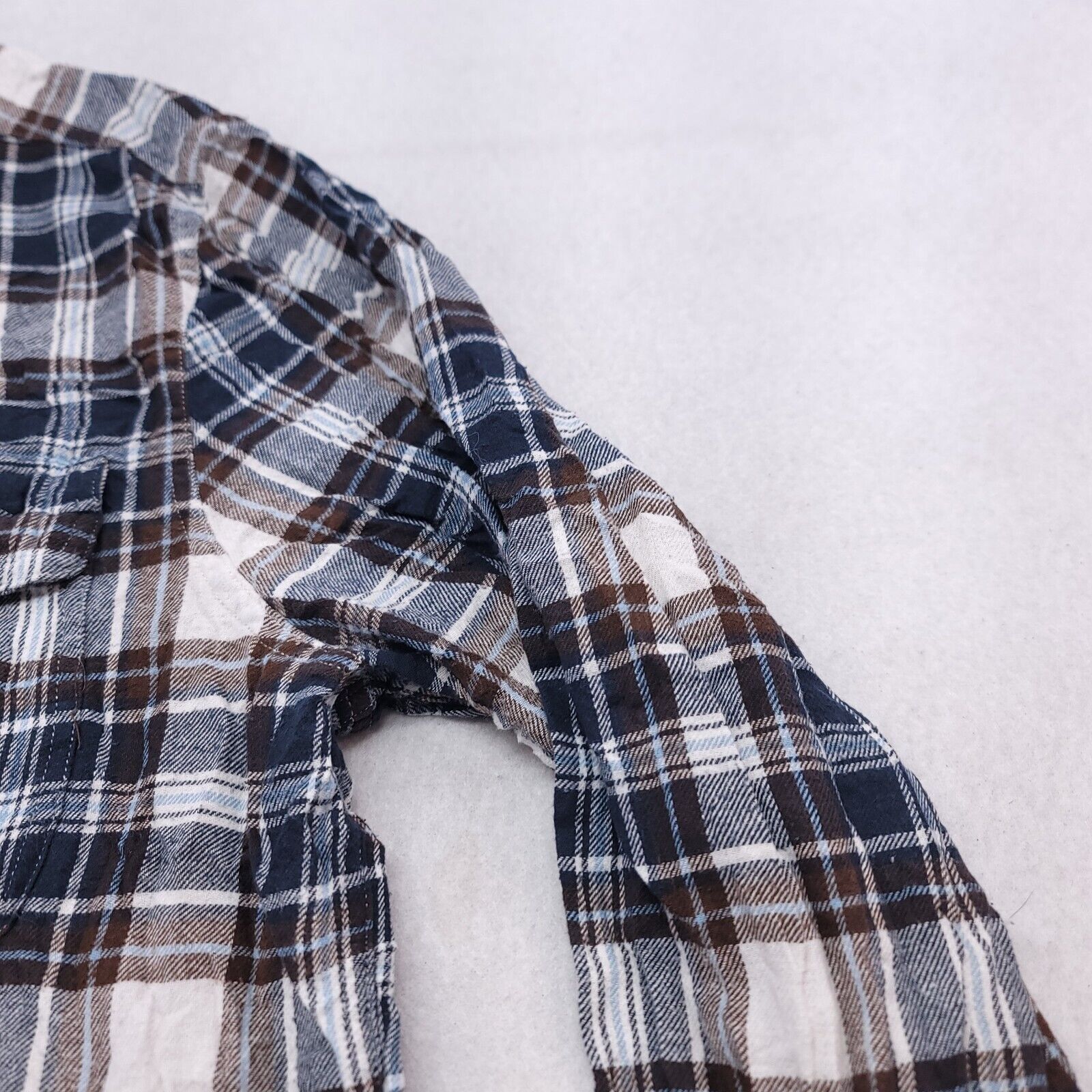 Sonoma Sonoma Tartan Flannel Button Up Shirt Men Size XL Blue White Size US XL / EU 56 / 4 - 5 Thumbnail