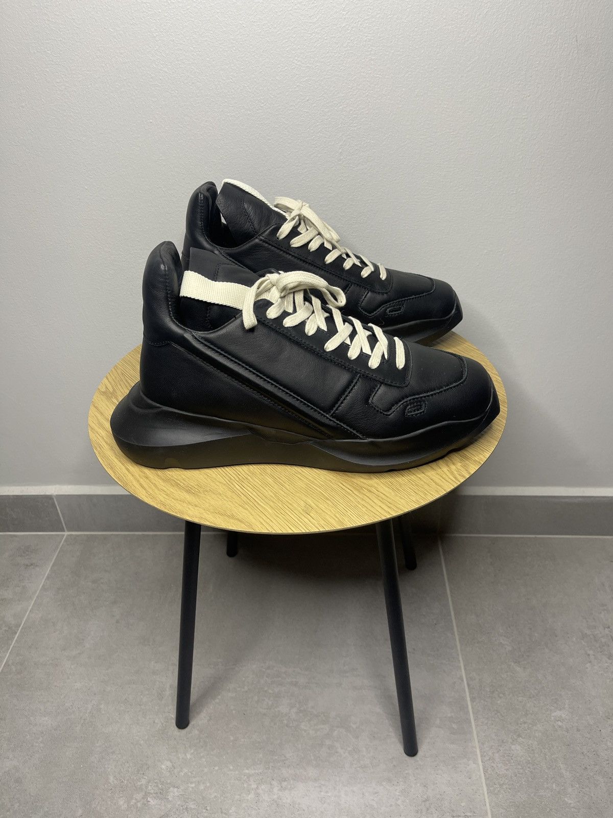 Rick Owens Rick Owens Tripple Black Goth Runners Sneakers | Grailed