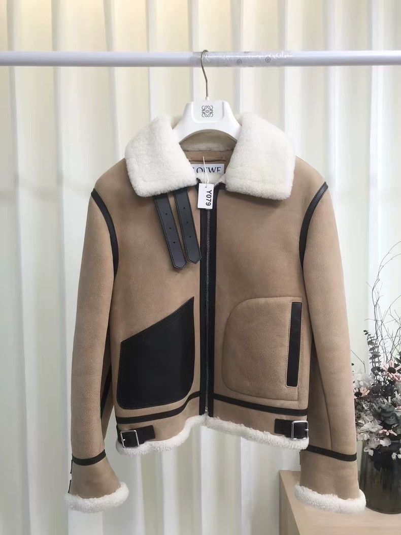 Loewe Loewe Coat with fur and leather Size M / US 6-8 / IT 42-44 - 2 Thumbnail