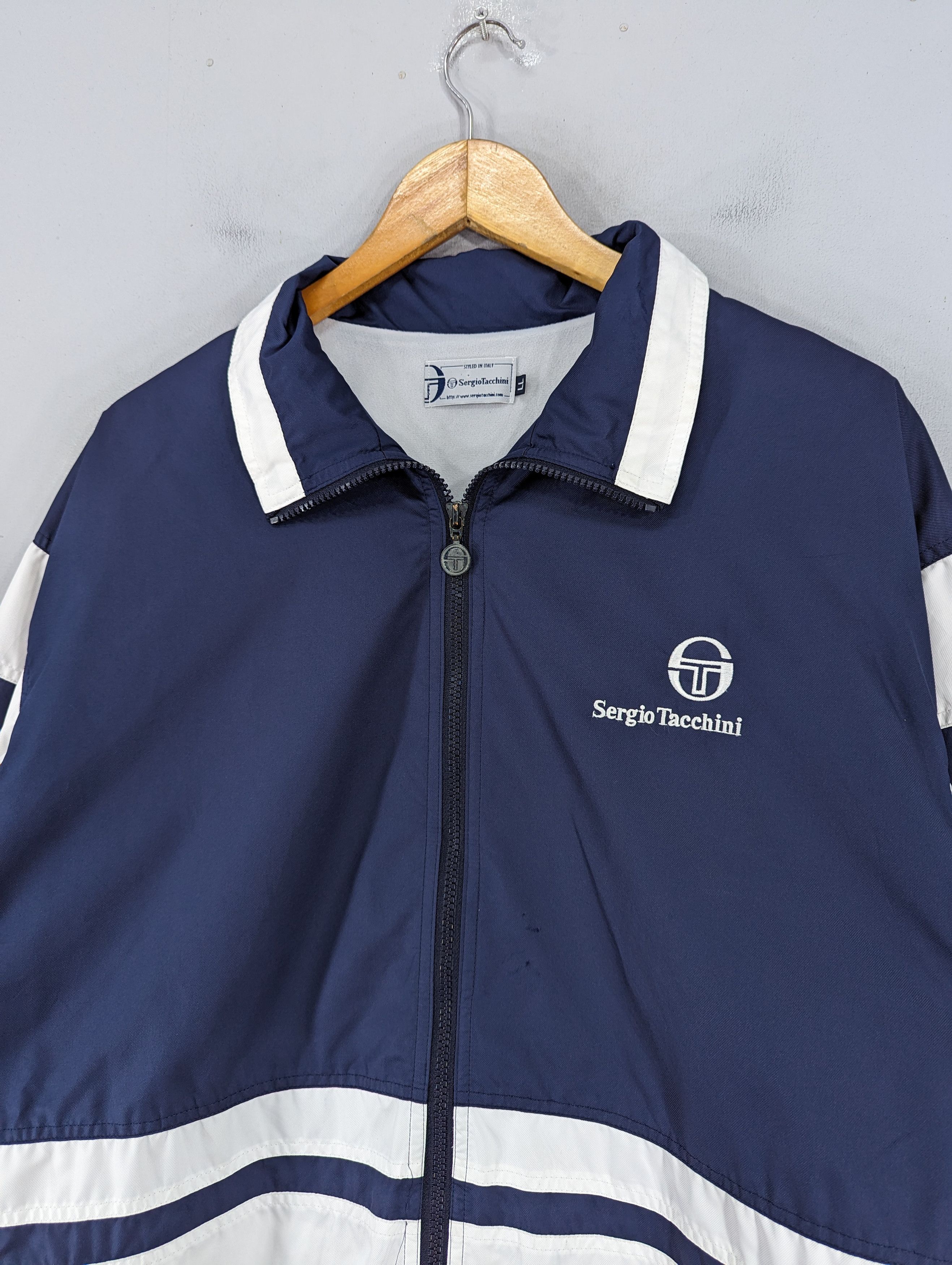 Sergio Tacchini 🔥Vintage 90s Sergio Tacchini Big Logo Jacket Size US L / EU 52-54 / 3 - 4 Thumbnail