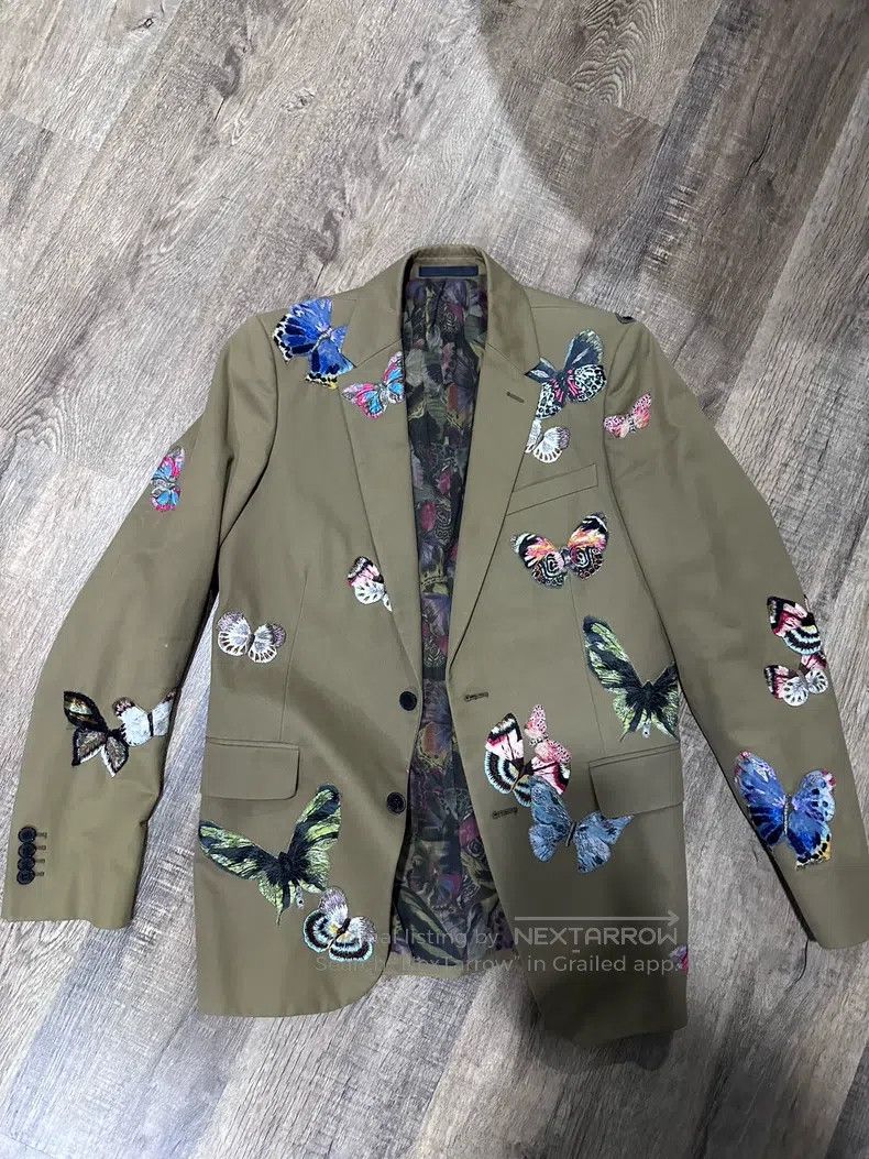 Valentino Valentino Butterfly embroidered jacket Size 46S - 5 Thumbnail