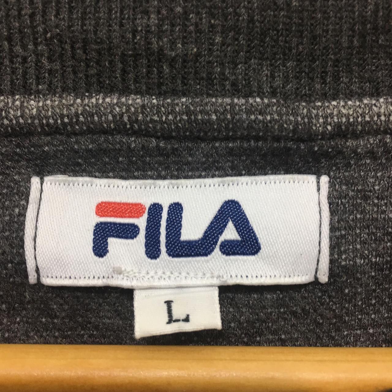 Fila Vintage FILA ITALIA Gray Crewneck Sweater Sweatshirt Size L / US 10 / IT 46 - 4 Thumbnail