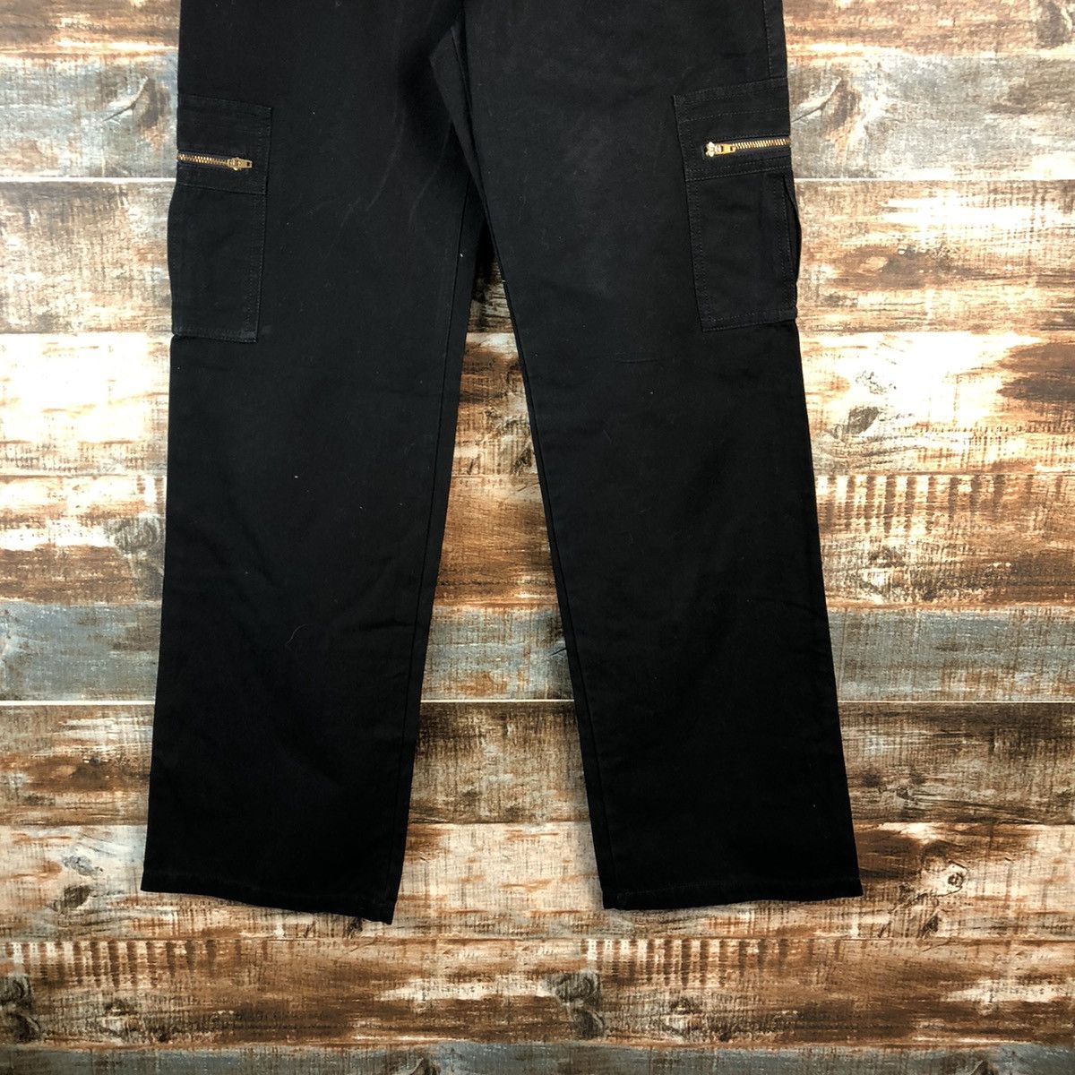 Japanese Brand A.V.V Black Cargo utility Multipocket Pants #A2436 Size 27" / US 4 / IT 40 - 6 Thumbnail