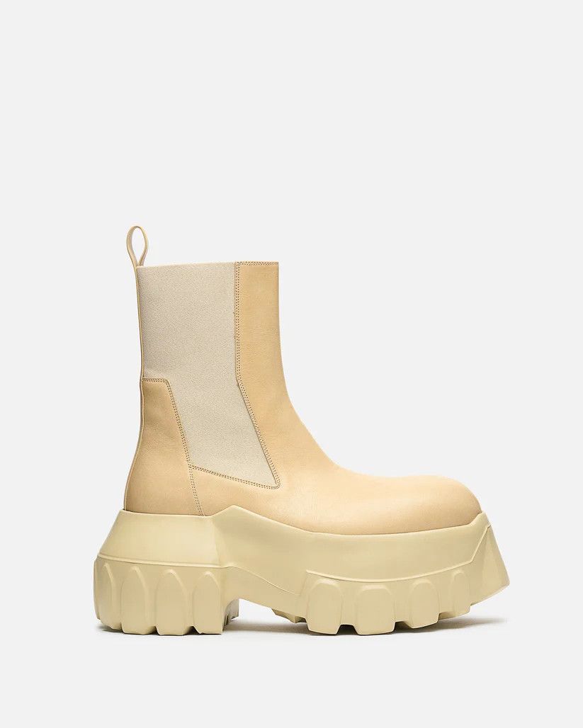 Rick Owens o1s1v1r1oon0825 Beatle Mega Tractor in Beige/Parchment Size US 12 / EU 45 - 1 Thumbnail