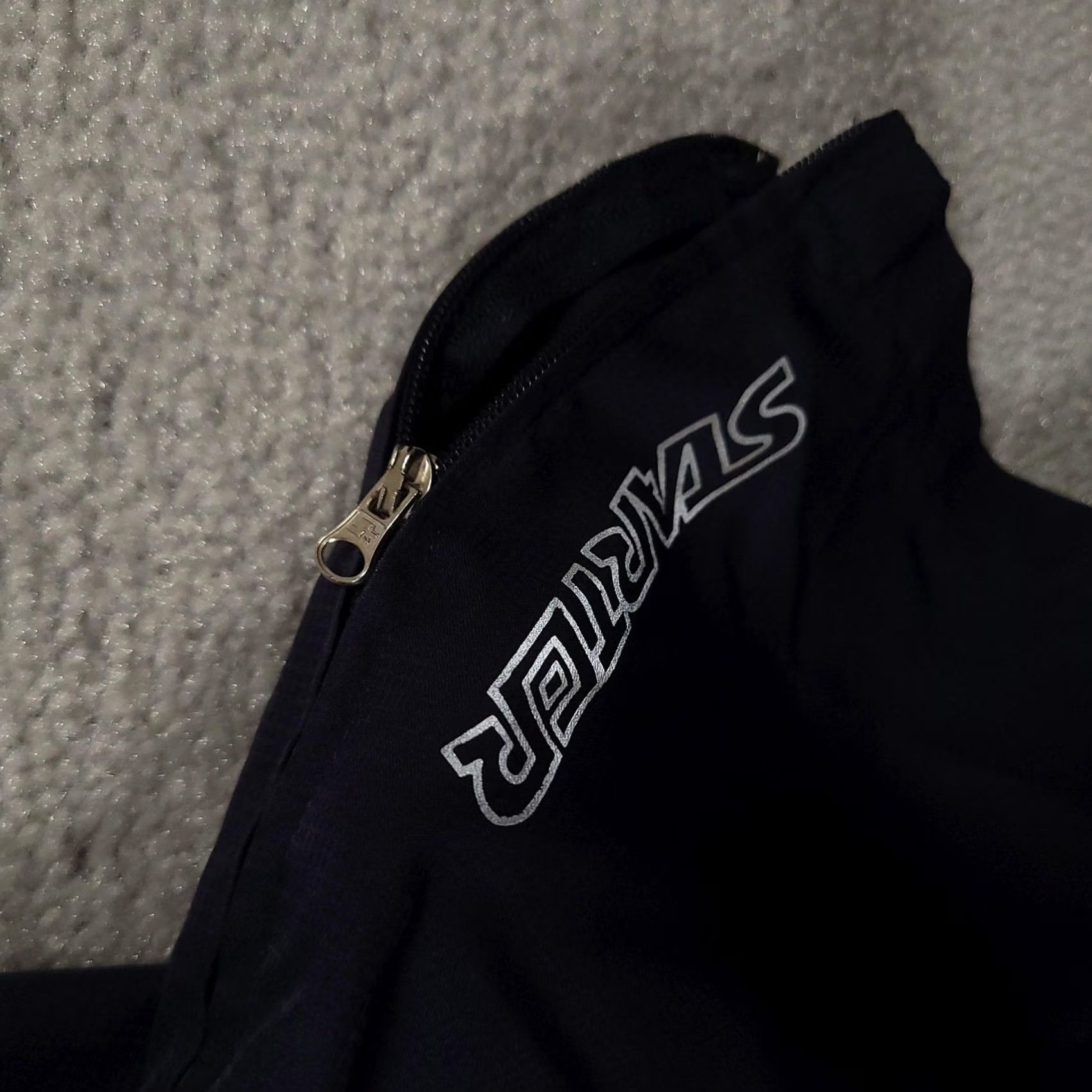 Starter Starter Pants Mens Medium Navy Blue Elastic Waist Zip Pocket Track Athletic Size US 31 - 5 Thumbnail