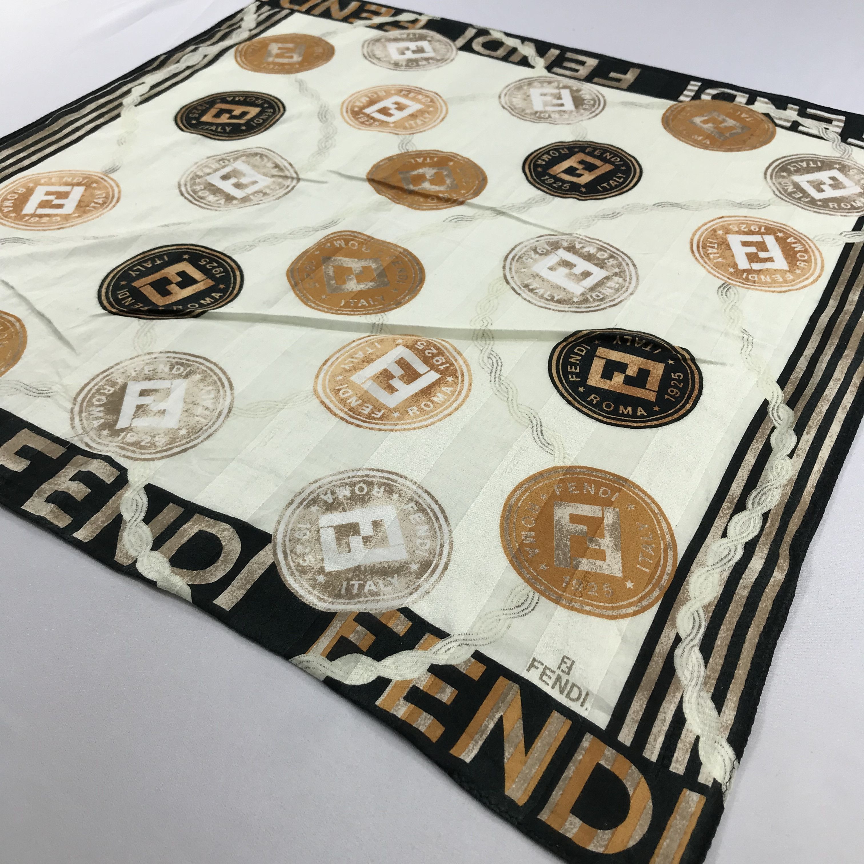 Vintage Vintage Fendi Bandana / Handkerchief / Neckerchief -S2263 Size ONE SIZE - 2 Thumbnail