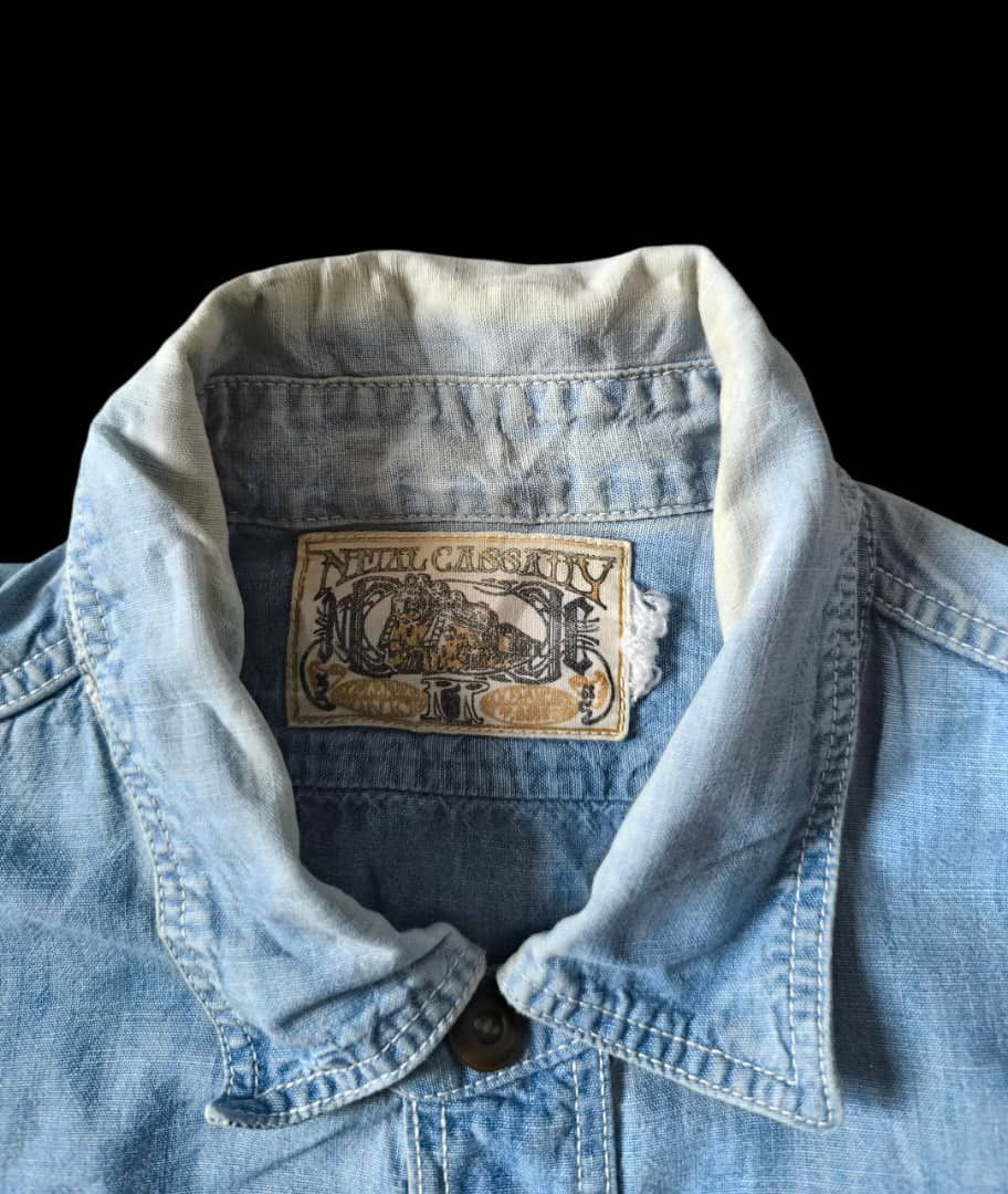 NEAL CASSADY FREEWHEELERS RAILROAD 30s STYLE chambray