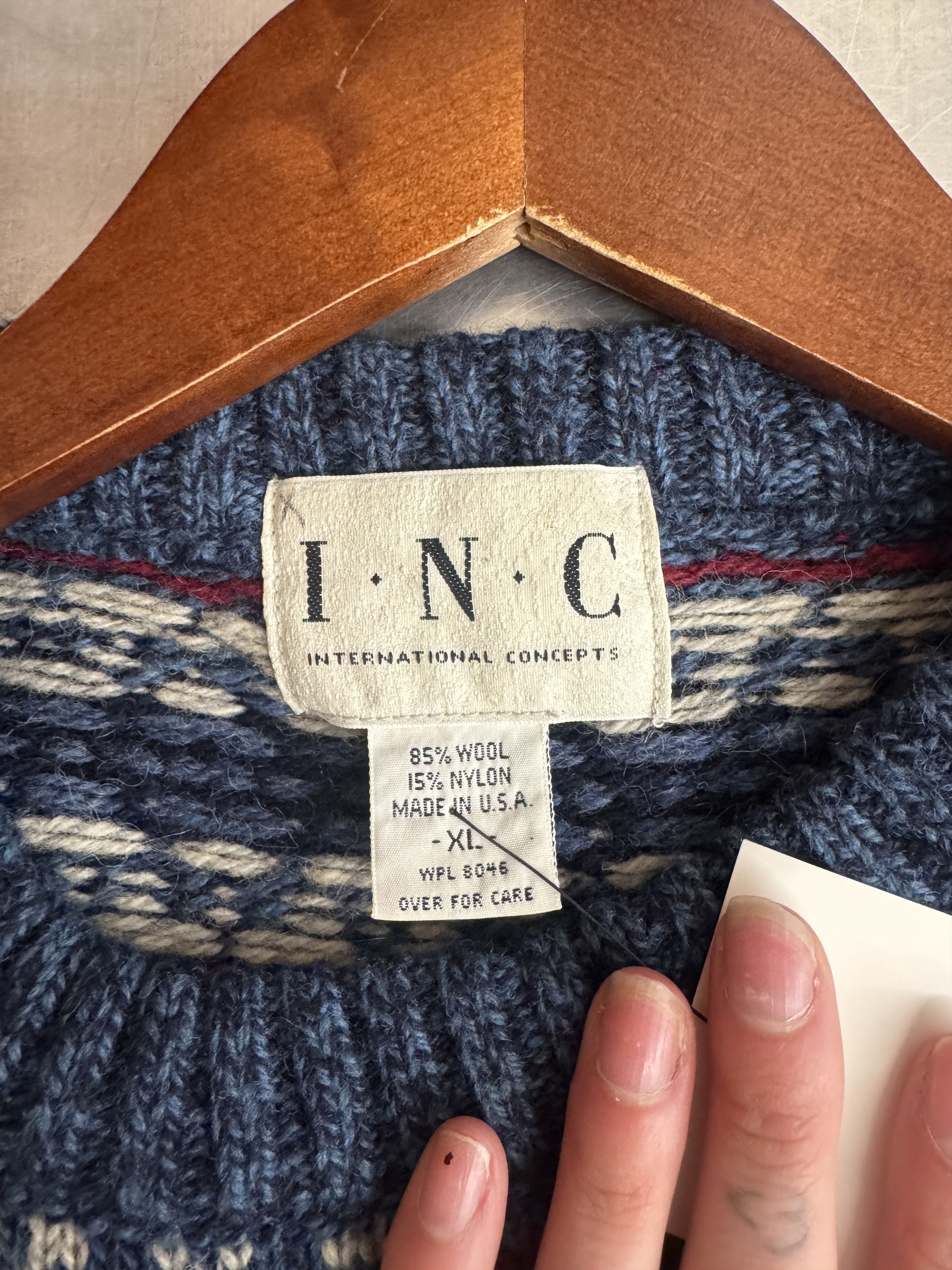 I.N.C Vintage Sweater Size US XL / EU 56 / 4 - 2 Thumbnail