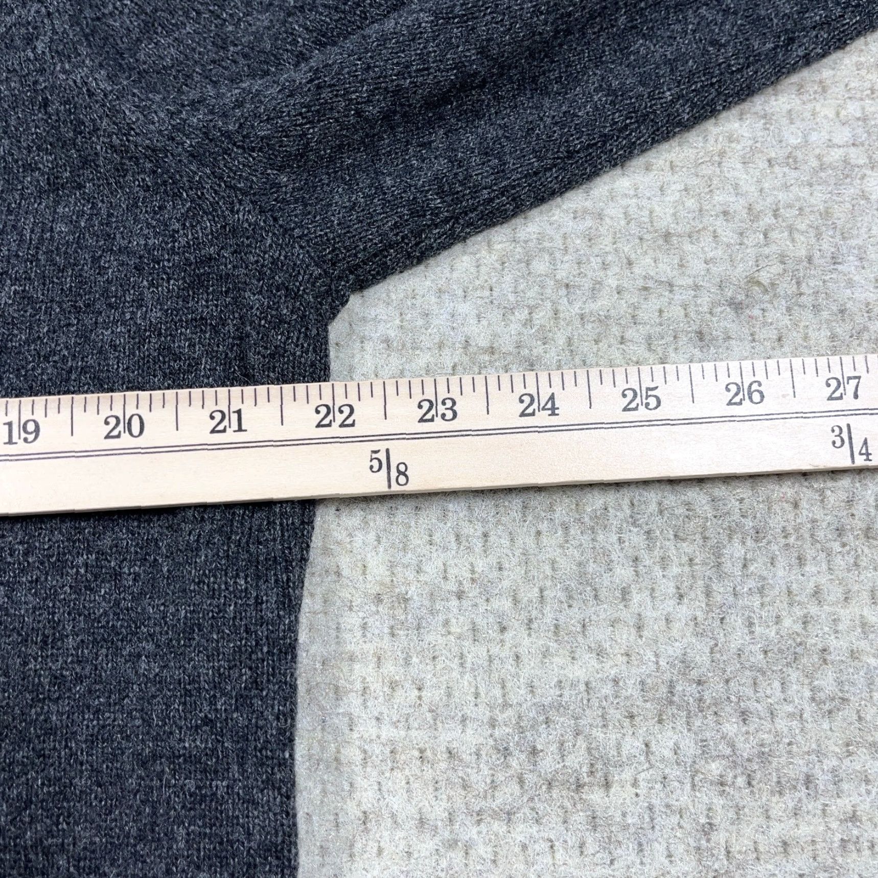 Vintage John Lewis Sweater Men XL Gray Merino Wool Cashmere Blend Pullover Quarter Zip Size US XL / EU 56 / 4 - 7 Thumbnail