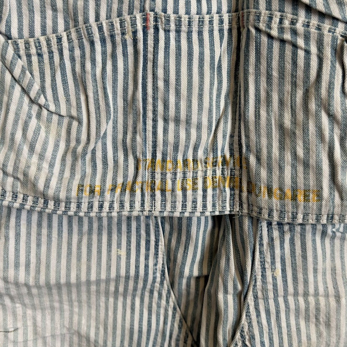 Vintage Vintage Denim & Dungaree Biker Stripe Overall Size US 36 / EU 52 - 8 Thumbnail