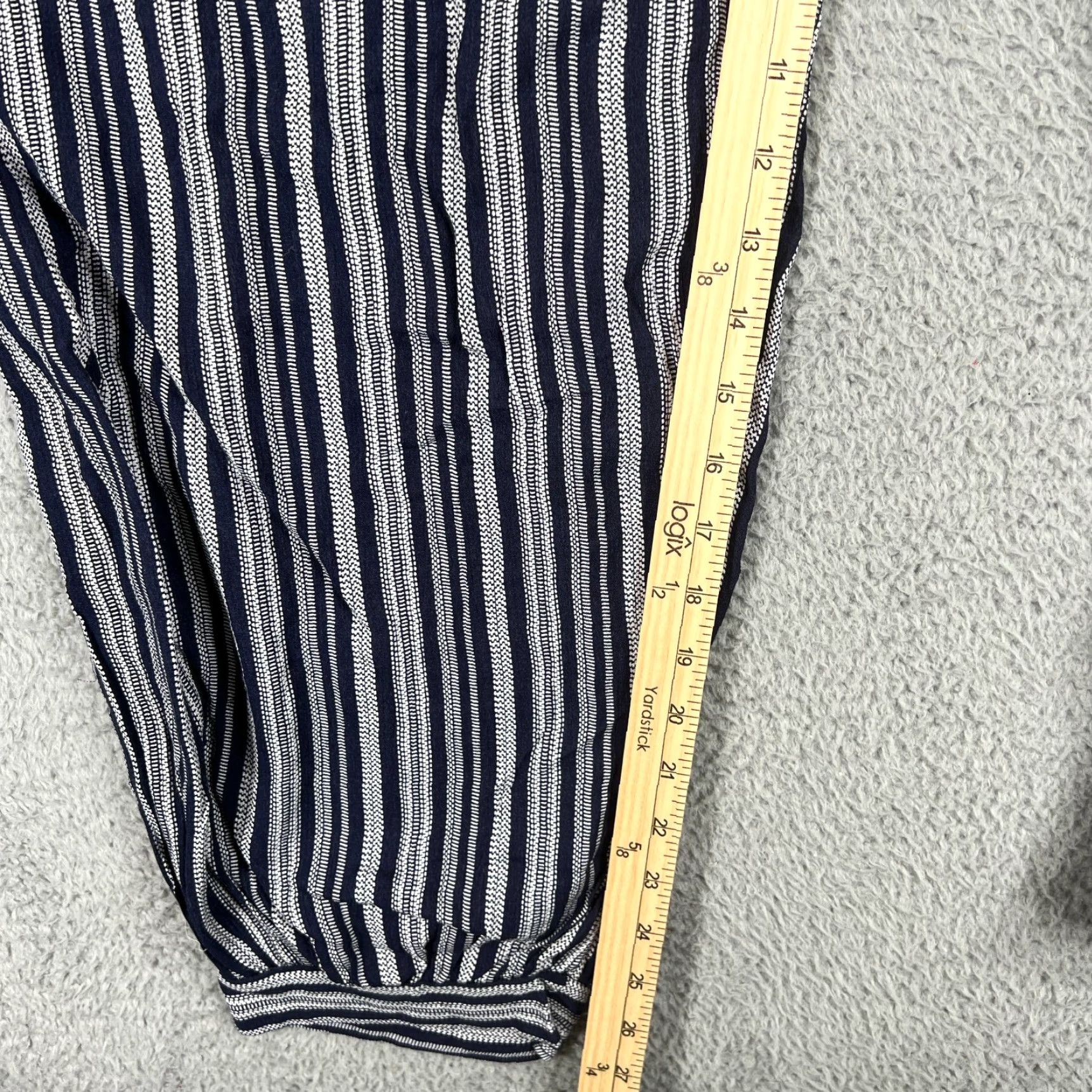 Vintage Suzanne Betro Women's Plus 1X Harem Pants Jersey Relaxed Fit Casual Blue Size 40" / US 18 - 3 Thumbnail