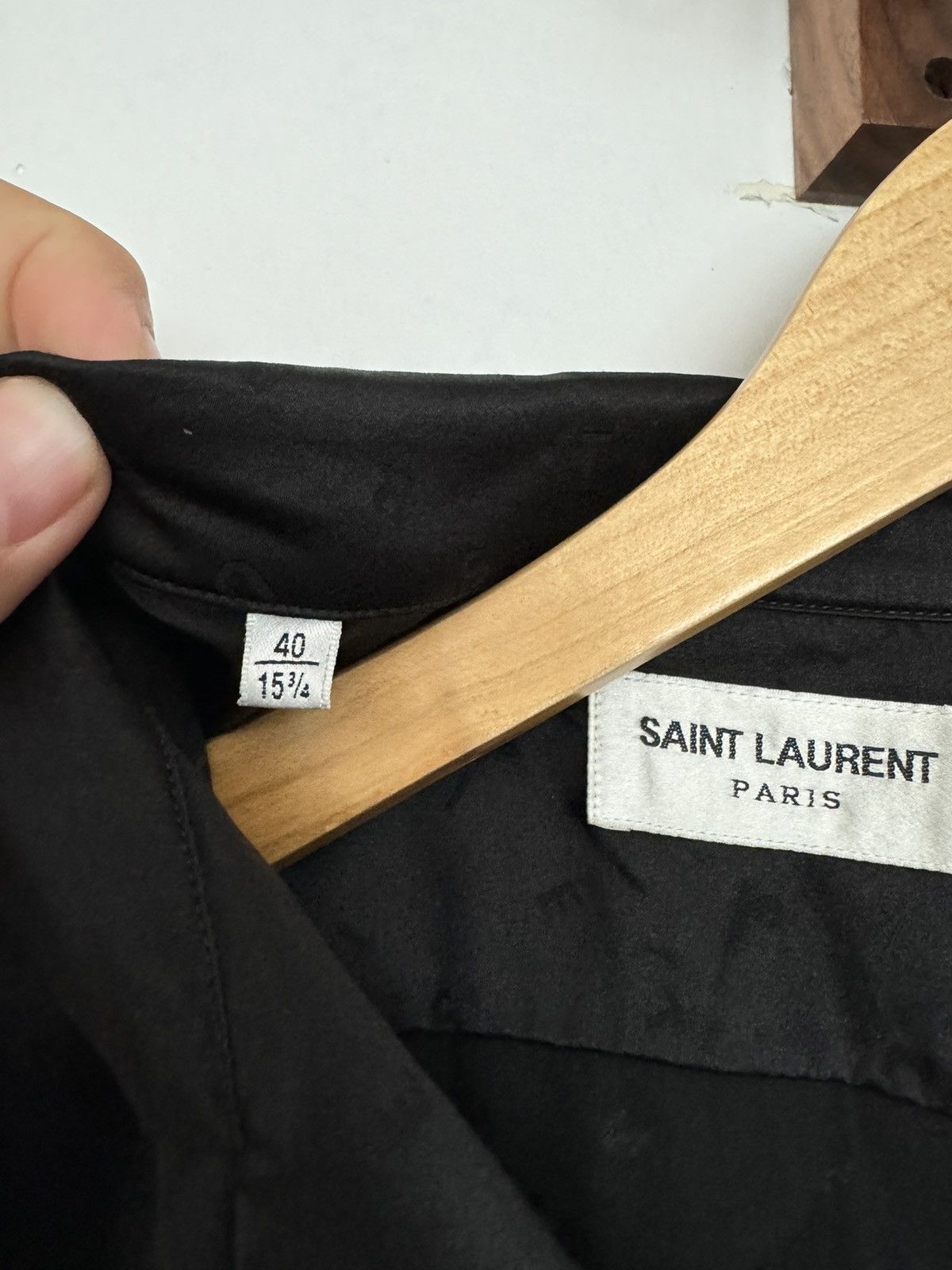 Saint Laurent Paris Silk Logo Jacquard shirt Sold out Size US M / EU 48-50 / 2 - 4 Thumbnail