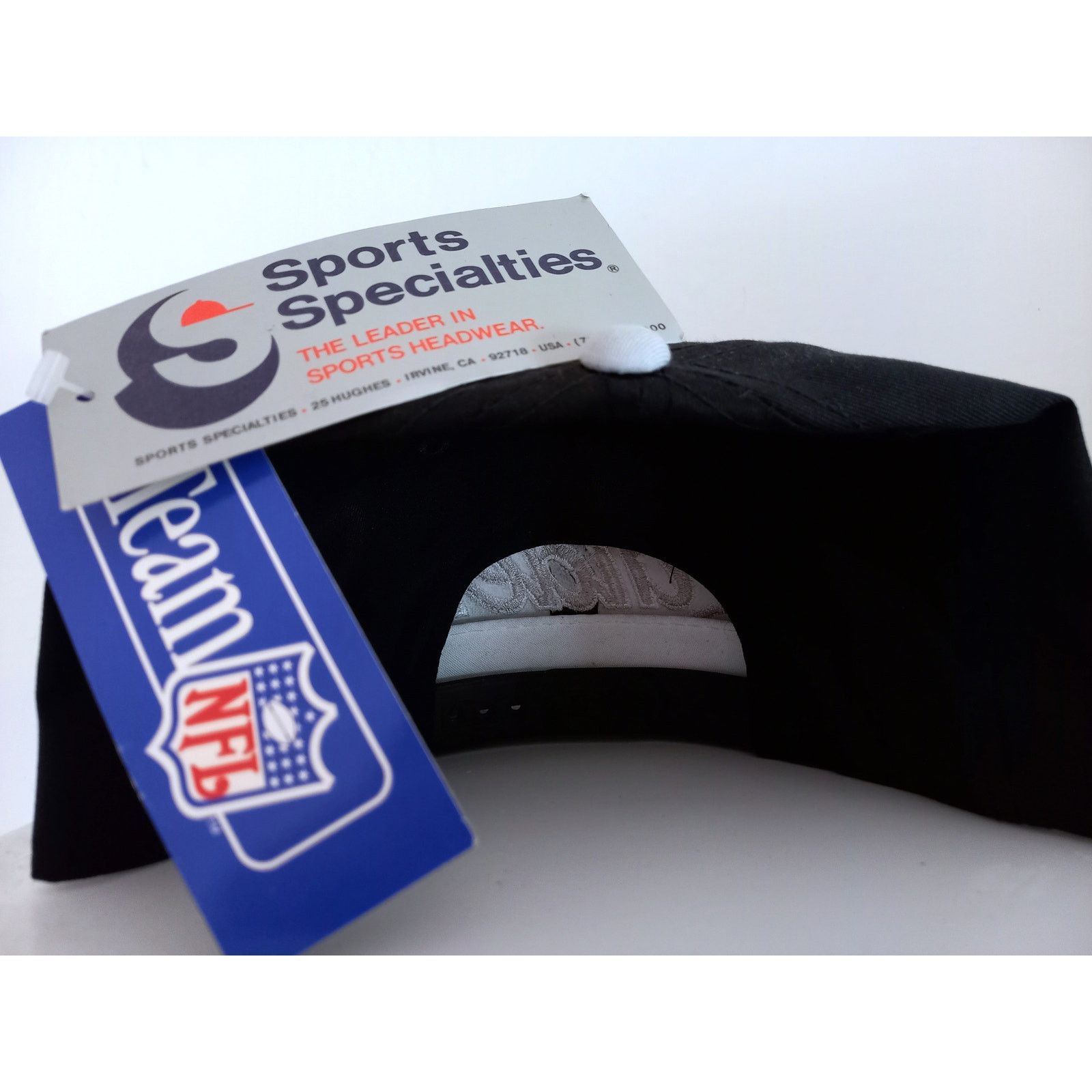 NFL × Sports Specialties Los Angeles Raiders 90s SCRIPT Dline snapback Twill NFL vtg Size ONE SIZE - 5 Thumbnail