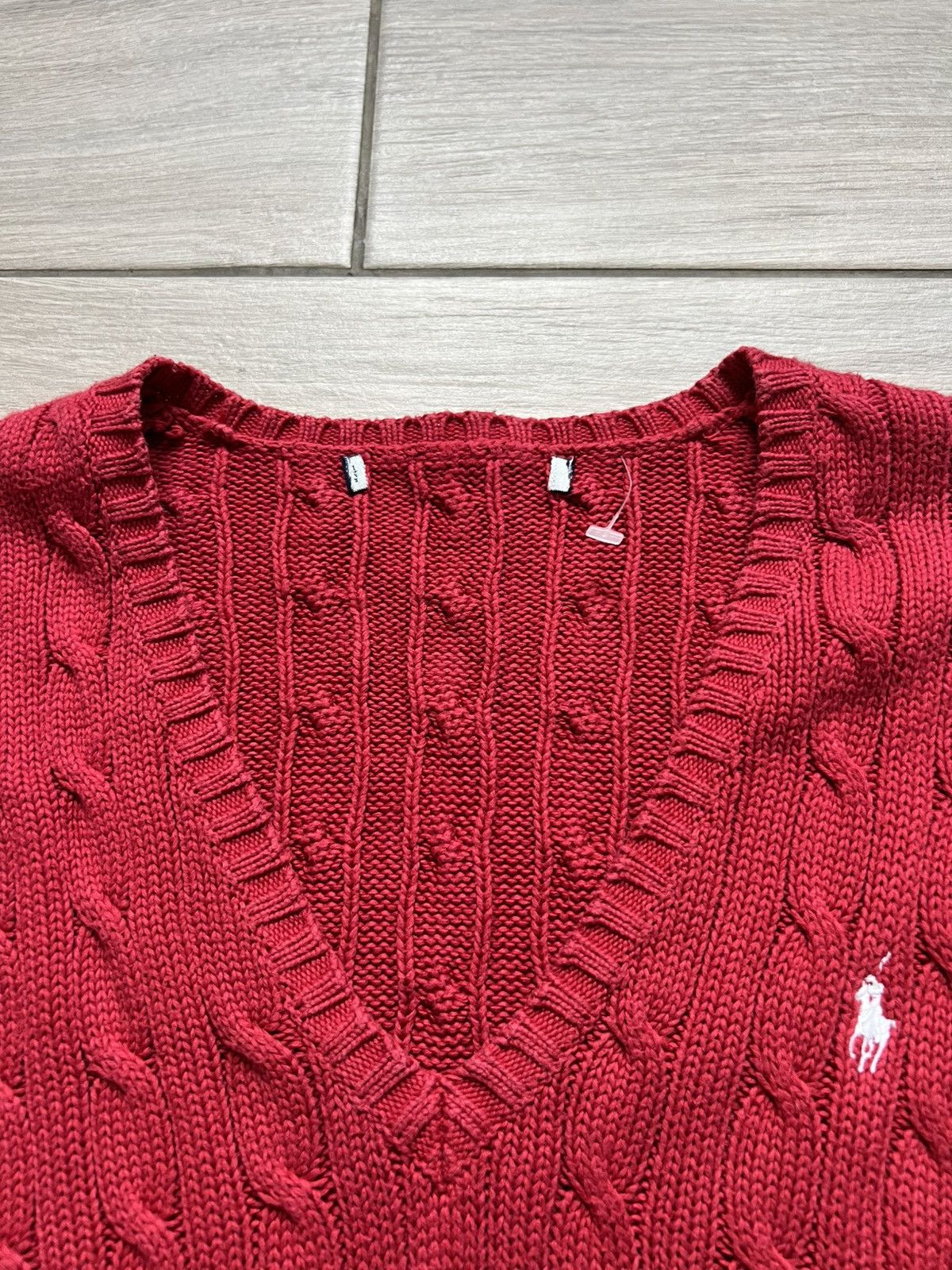Polo Ralph Lauren Ralph Lauren Cable Knit Sweater Color Red Size M / US 6-8 / IT 42-44 - 5 Thumbnail