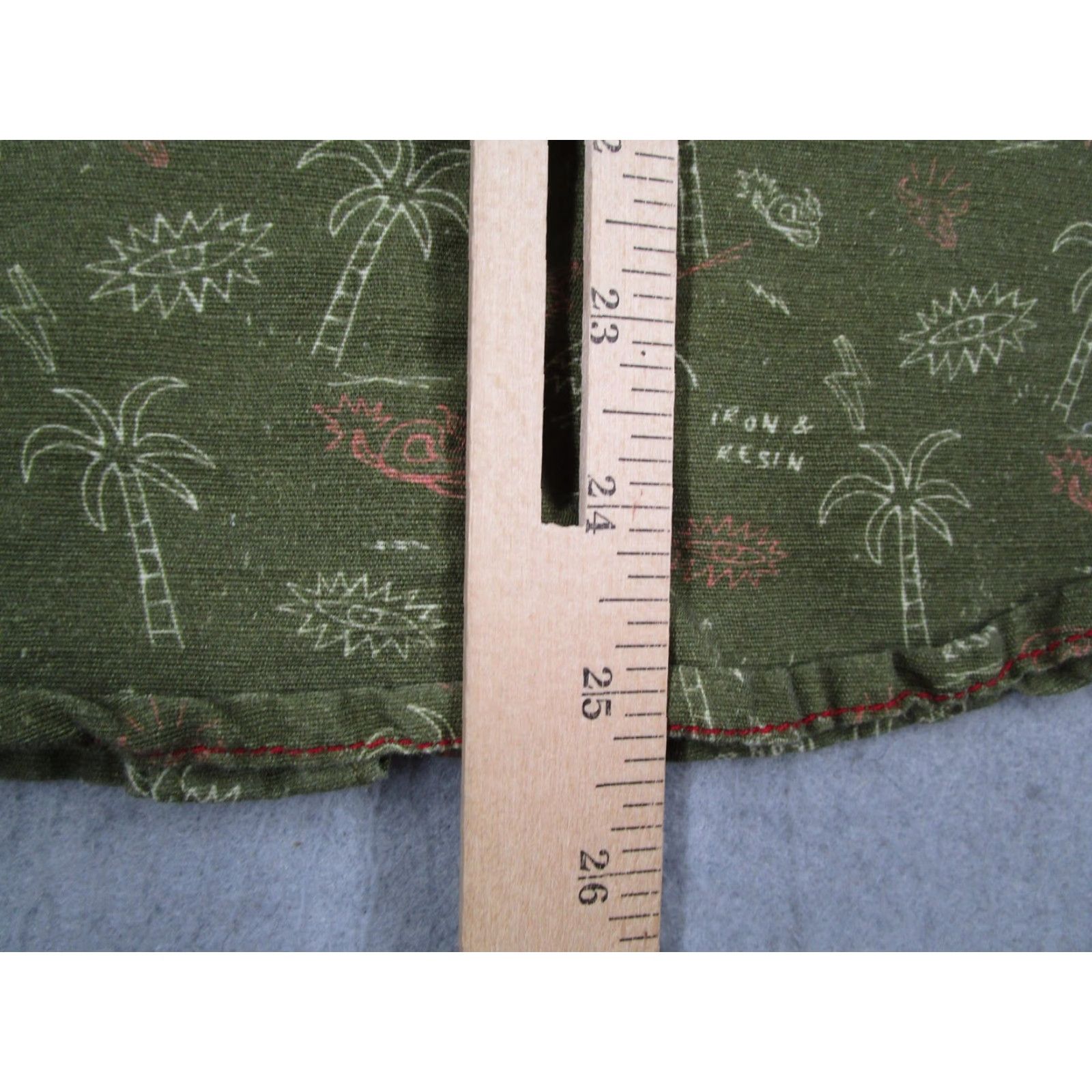 Vintage Iron And Resin Shirt Mens M Green Palm Print Short Sleeve Button Up Casual Size US M / EU 48-50 / 2 - 7 Thumbnail