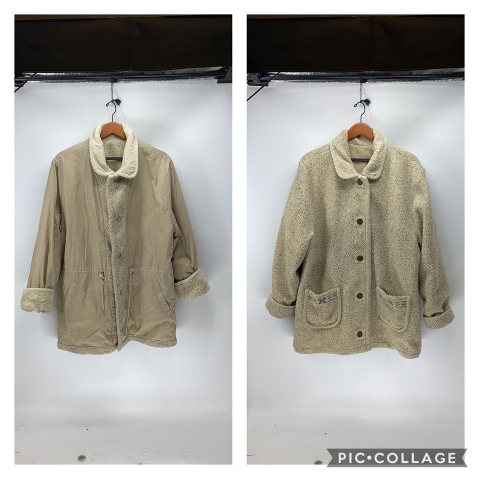 Vintage Carlo Briani Sherpa Reversible Anorak Jacket cabin sz xl Size XL / US 12-14 / IT 48-50 - 1 Thumbnail