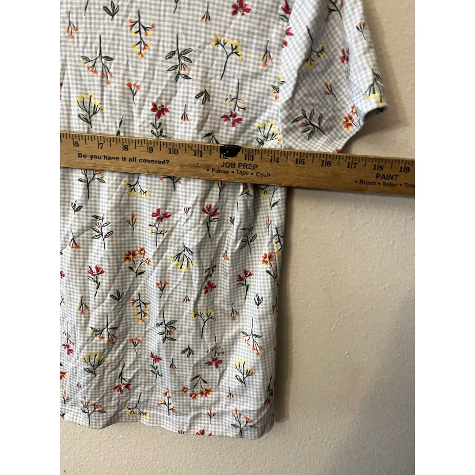 Lands' End VINTAGE Lands' End Shirt Women's S Regular Blue Floral Polo Knit Crew Neck Long Sleeve Pullover Beach Preppy 4-6 Mens Womens Size S / US 4 / IT 40 - 5 Thumbnail