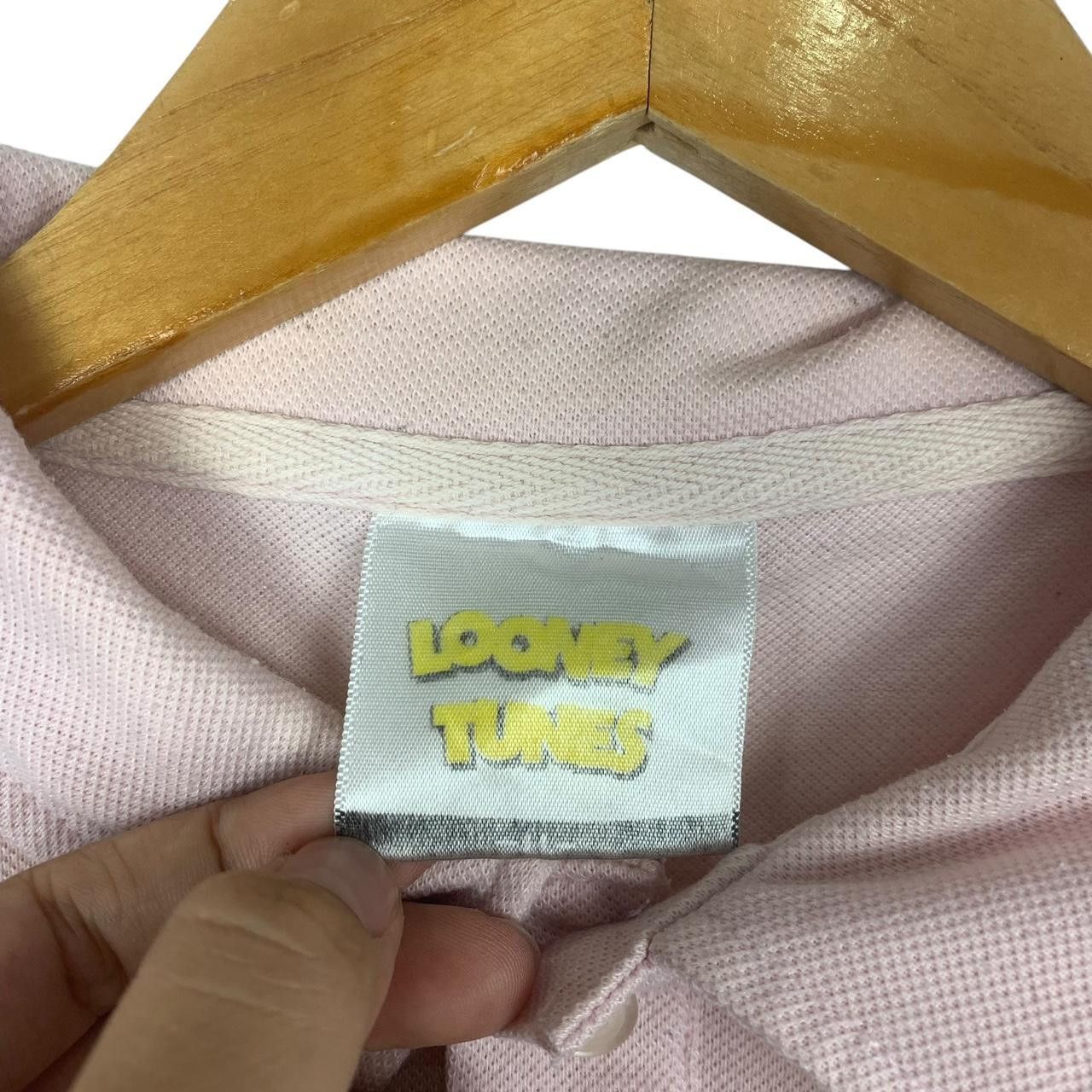 Other LOONEY TUNES BUGS BUNNY Cartoon Peach Polo Tee Size XL / US 12-14 / IT 48-50 - 3 Thumbnail