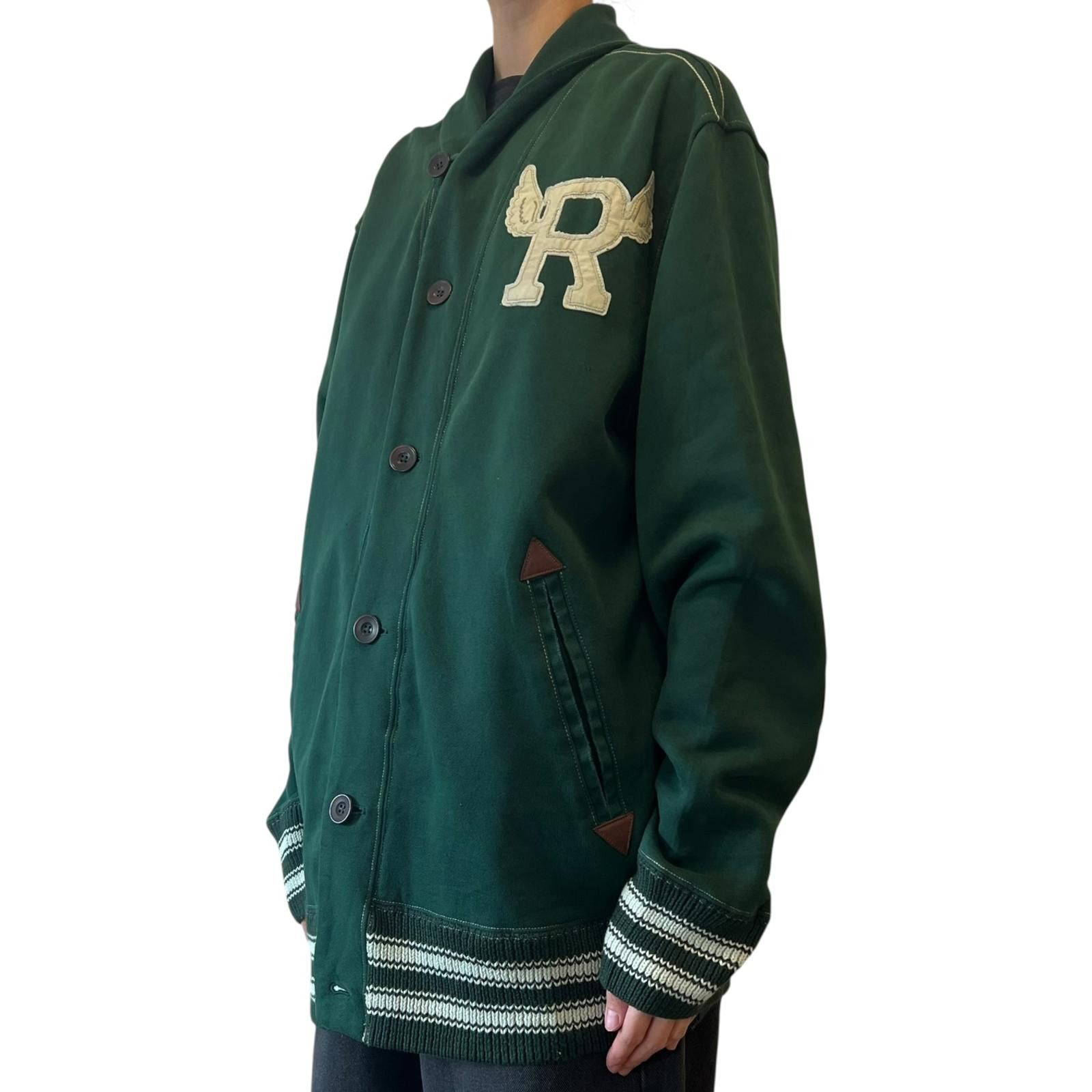 Polo Ralph Lauren Rugby Ralph Lauren Vitage Varsity Jacket Green XL Size US XL / EU 56 / 4 - 3 Thumbnail