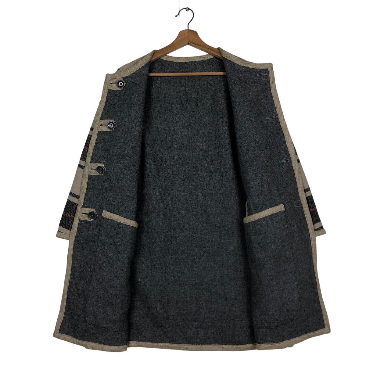 Japanese Brand 🔥Work Jacket Japan Made Hickory Issey Miyake Japan Size US M / EU 48-50 / 2 - 13 Thumbnail
