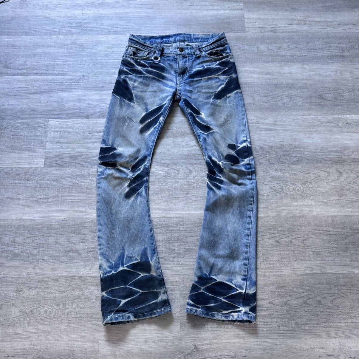【BUFFALO BOBS】 coating flare denim Buffalo Bobs Flared Denim Fits S 28