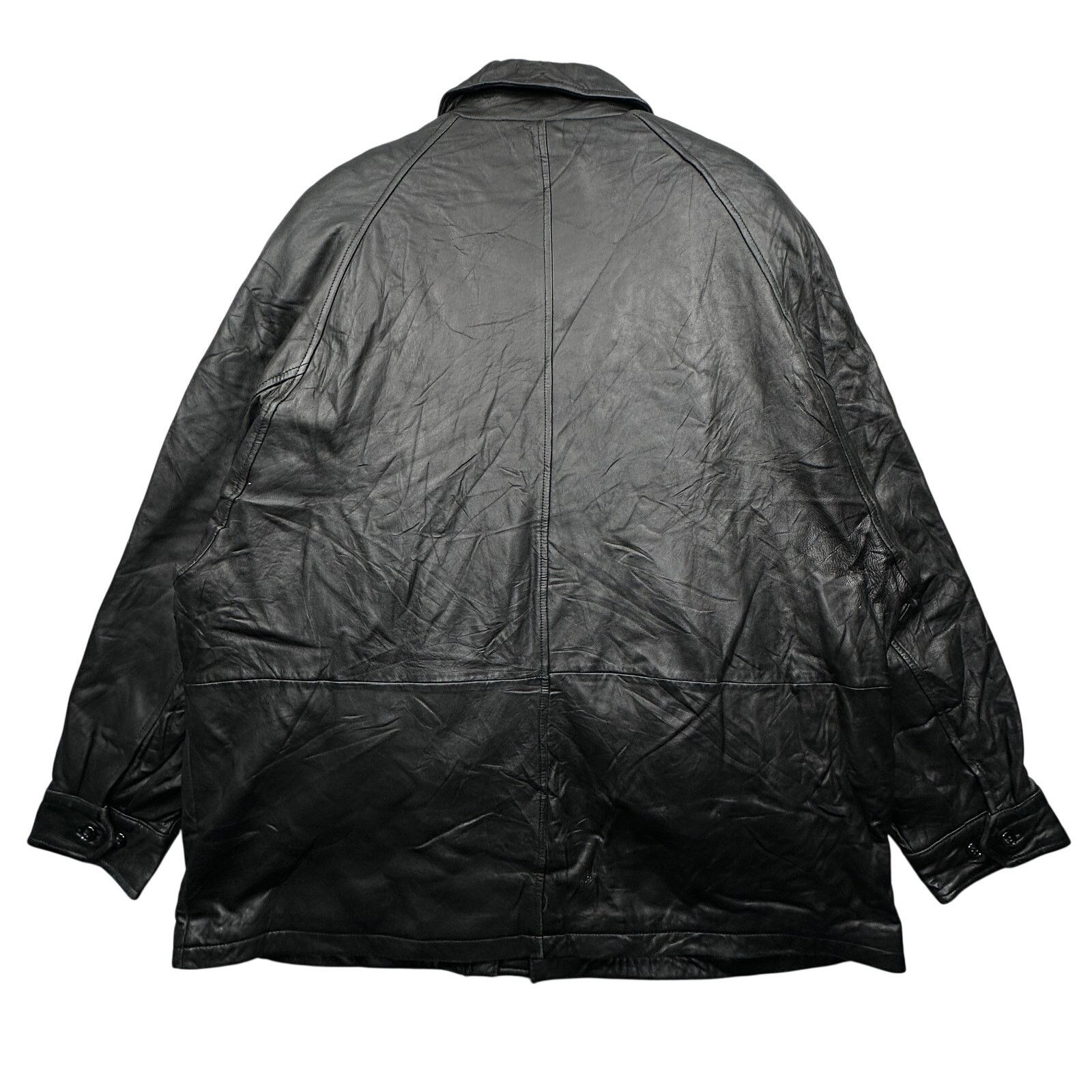 Other J Park Couture Quilt Lined Leather Jacket Coat Men XL Black Size US XL / EU 56 / 4 - 2 Thumbnail