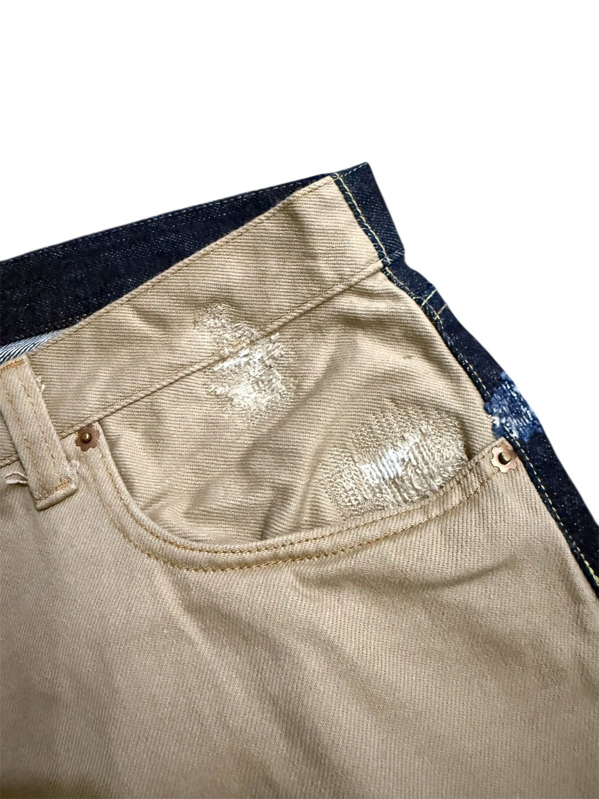 KOJIMA GENES KOJIMA GENES TWO TONES DISTRESSED JEANS Size US 41 - 8 Thumbnail