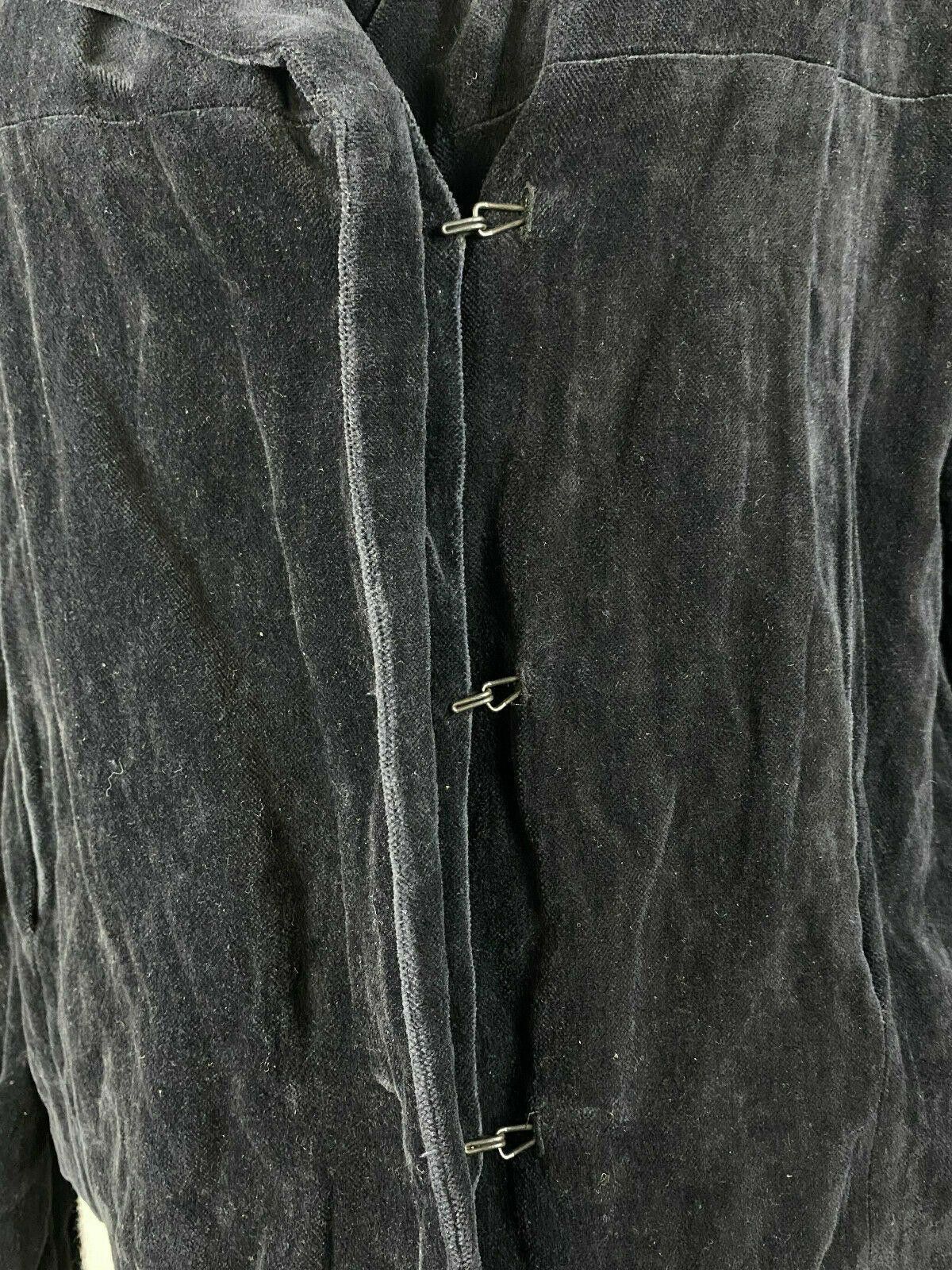 Designer Ladies Annette Gortz Designer Black Collared Jacket Size 40 Size M / US 6-8 / IT 42-44 - 4 Thumbnail