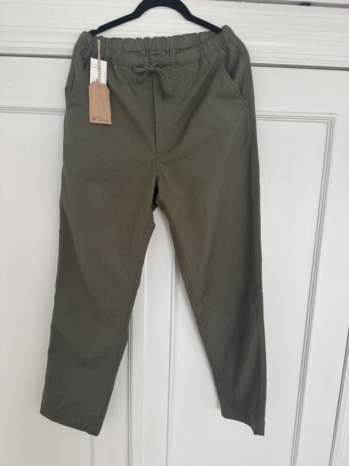 Orslow Orslow 1/Small New Yorker Pants Green Ripstop Elastic Waist Size US 30 / EU 46 - 2 Thumbnail