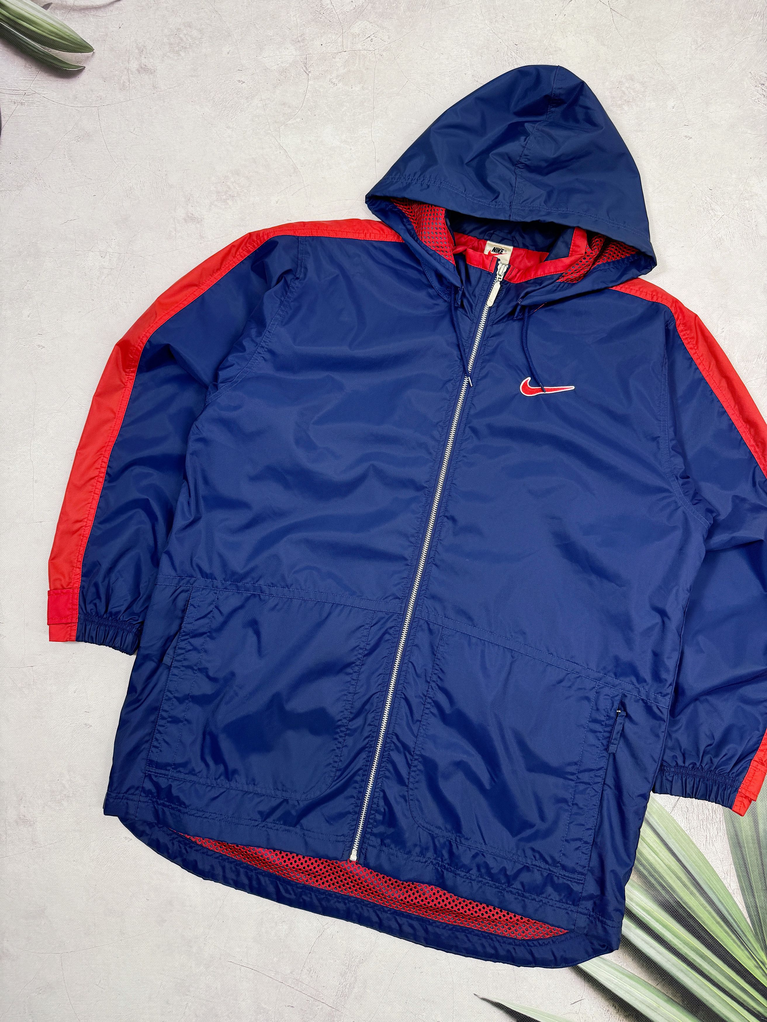 Nike × Vintage Y2K Nike Windbreaker Jacket Nylon Big Back Swoosh Logo Size US L / EU 52-54 / 3 - 2 Thumbnail