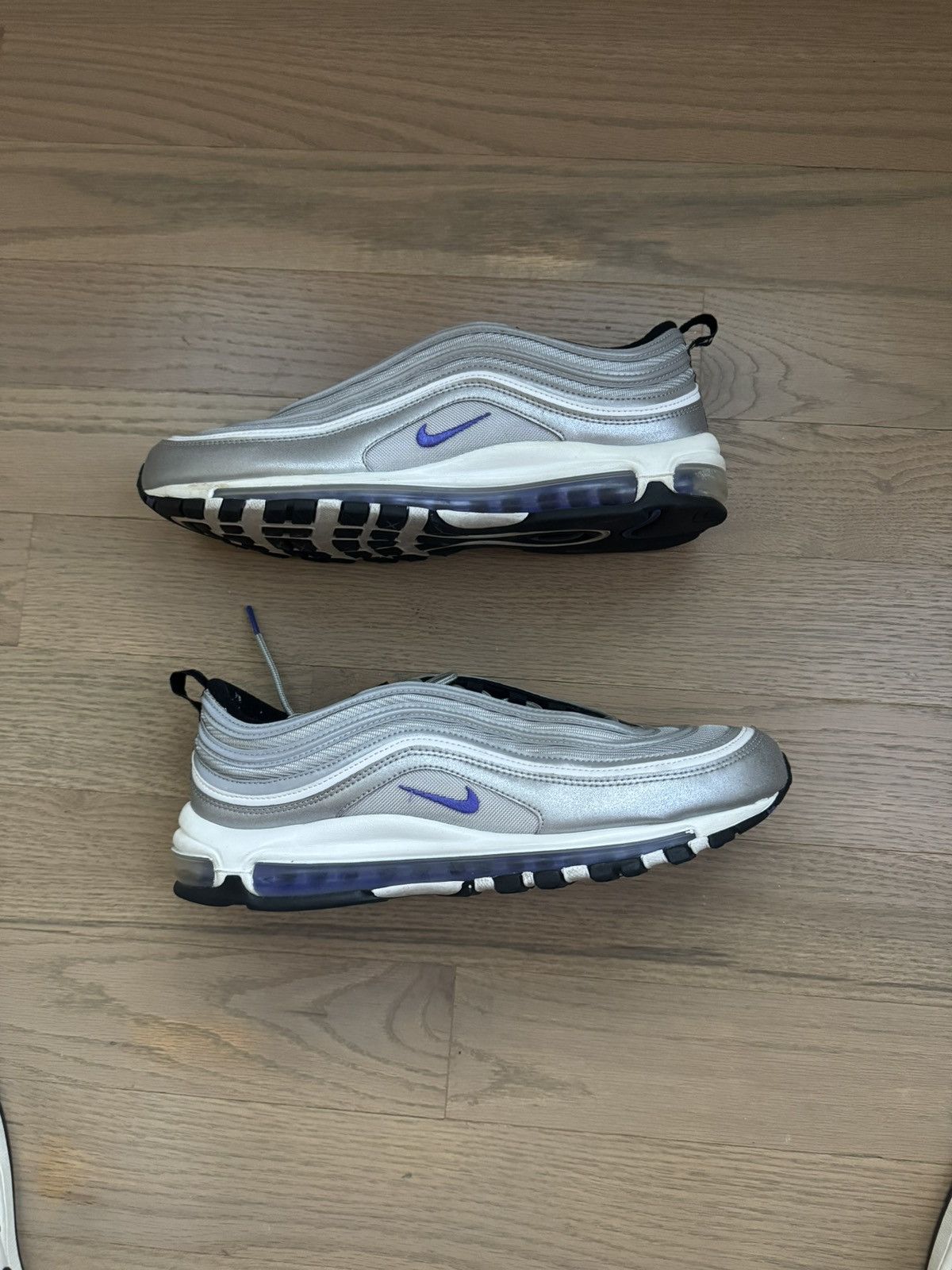 Nike Pre owned Silver and purple Nike air max 97 Size US 13 / EU 46 - 2 Thumbnail