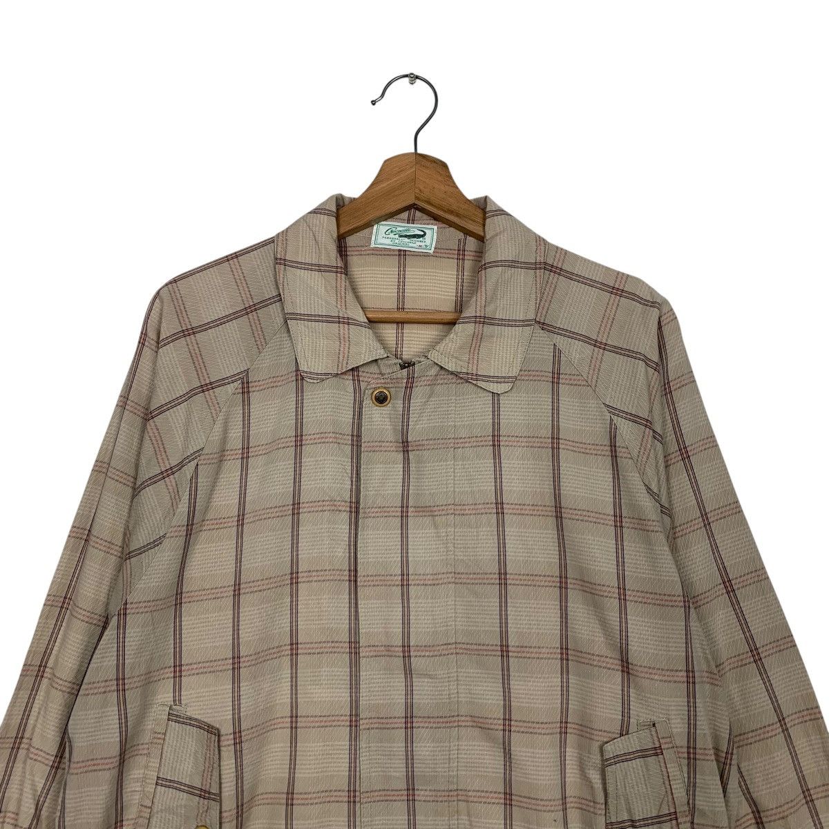 Japanese Brand Vintage 90’s CROCODILE Checked Casual Jacket #2833-C128 Size US M / EU 48-50 / 2 - 2 Thumbnail