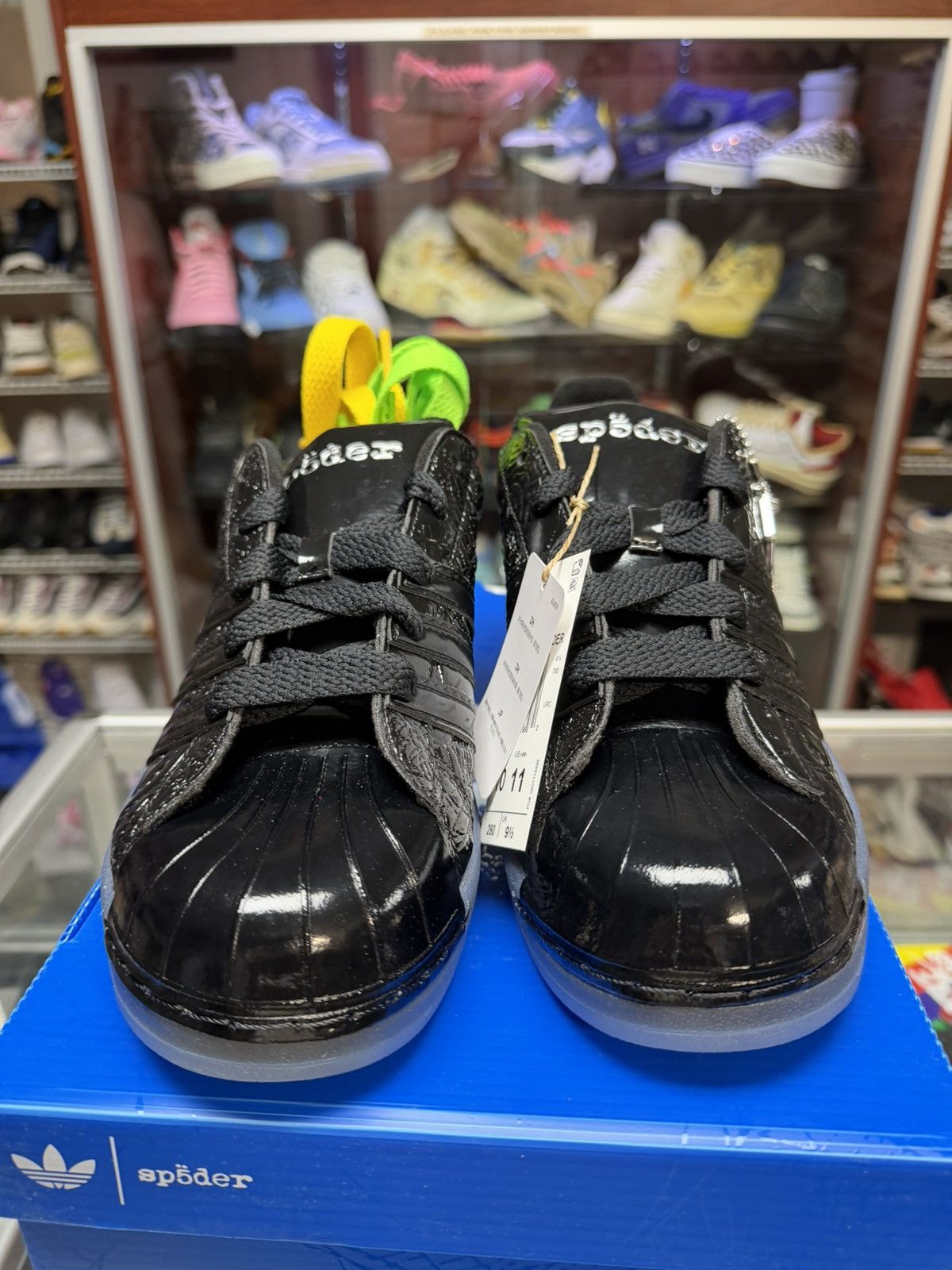 Sp5der Sp5der X Adidas Superstar (Black) Size US 10 / EU 43 - 3 Thumbnail