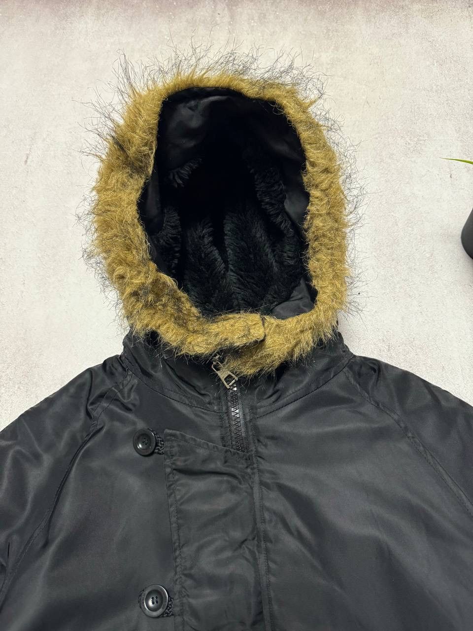 Caterpillar Vintage Caterpillar Fur Jacket Bomber Baggy Black Y2K 90s Size US L / EU 52-54 / 3 - 5 Thumbnail