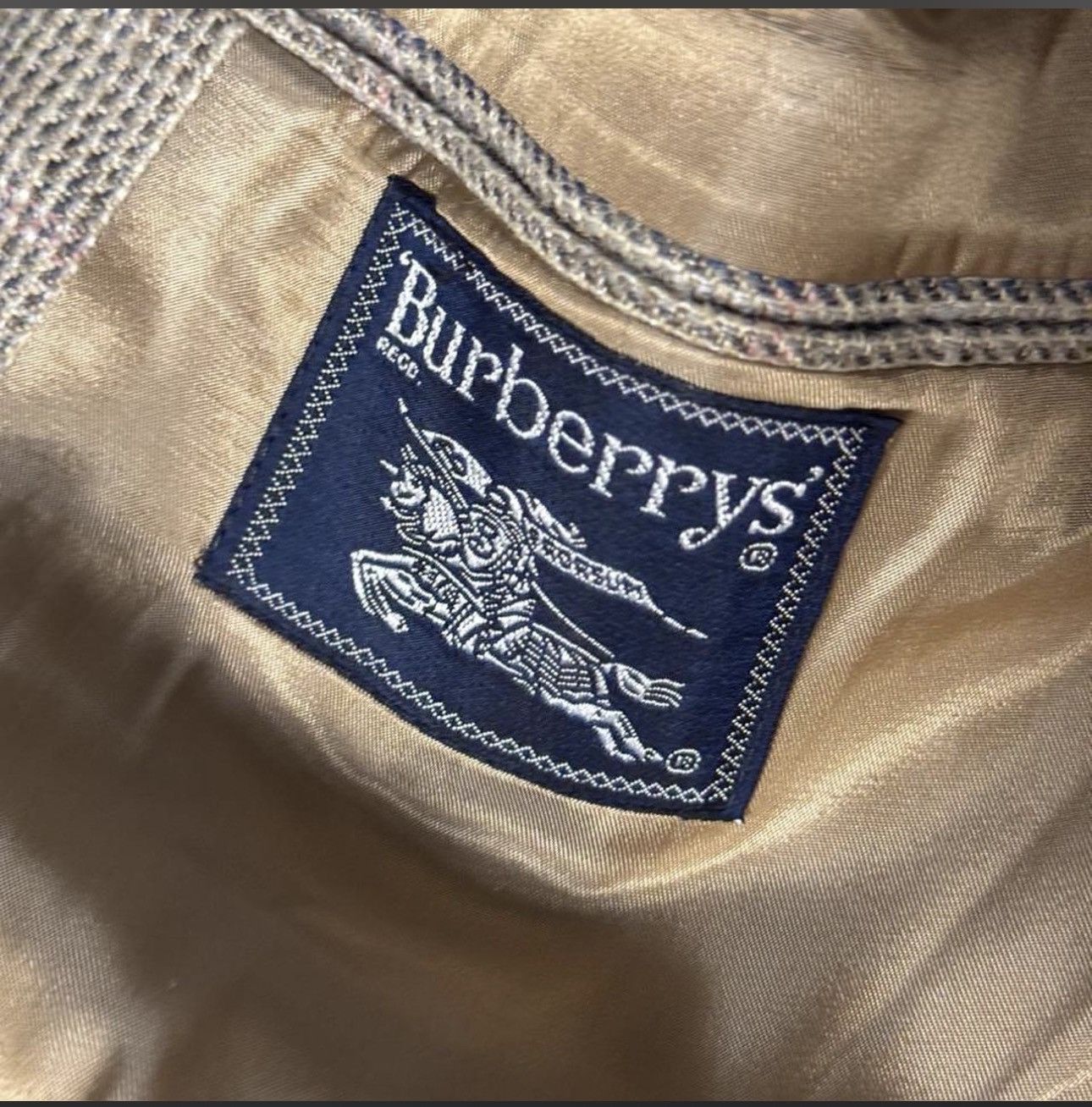Burberry Vintage 1980s Burberrys Blazer Size 44R - 2 Thumbnail