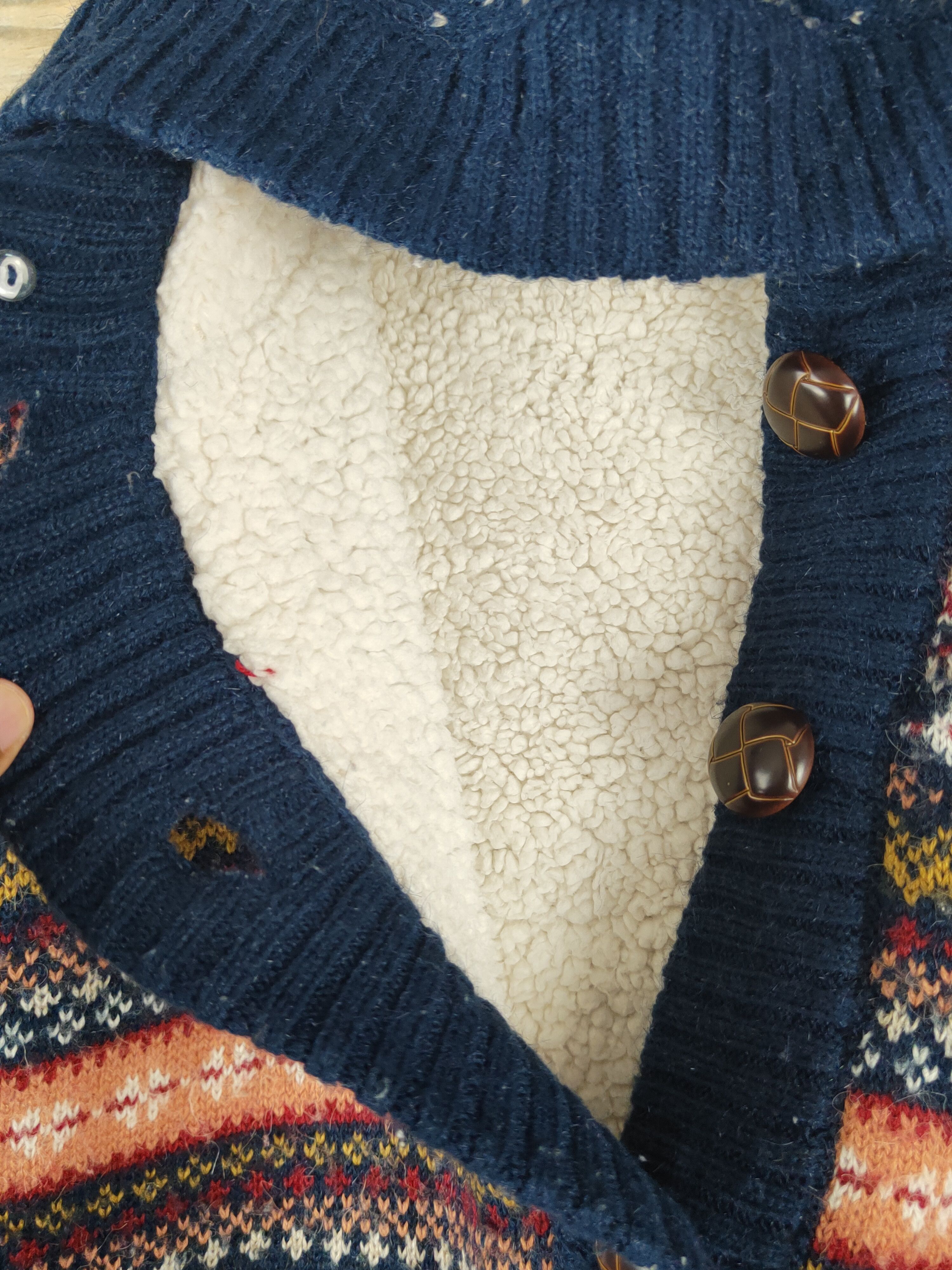 Japanese Brand Flow and Fixture Navy Knitwear Hoodie Sweaters #W1220 Size M / US 6-8 / IT 42-44 - 3 Thumbnail