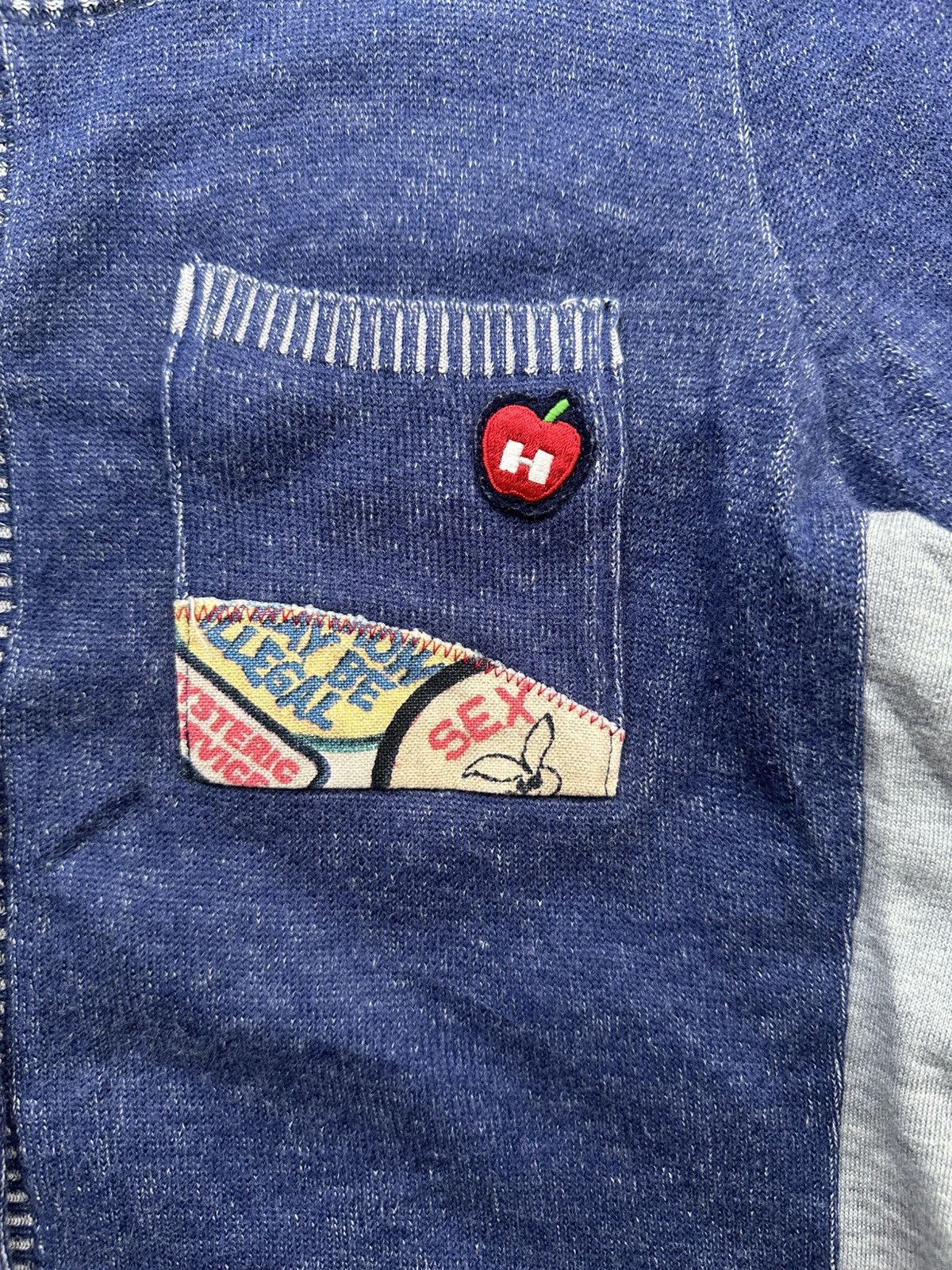 Hysteric Glamour Vintage 90’s Hysteric glamour patchwork cardigan knitwear Size US M / EU 48-50 / 2 - 8 Thumbnail