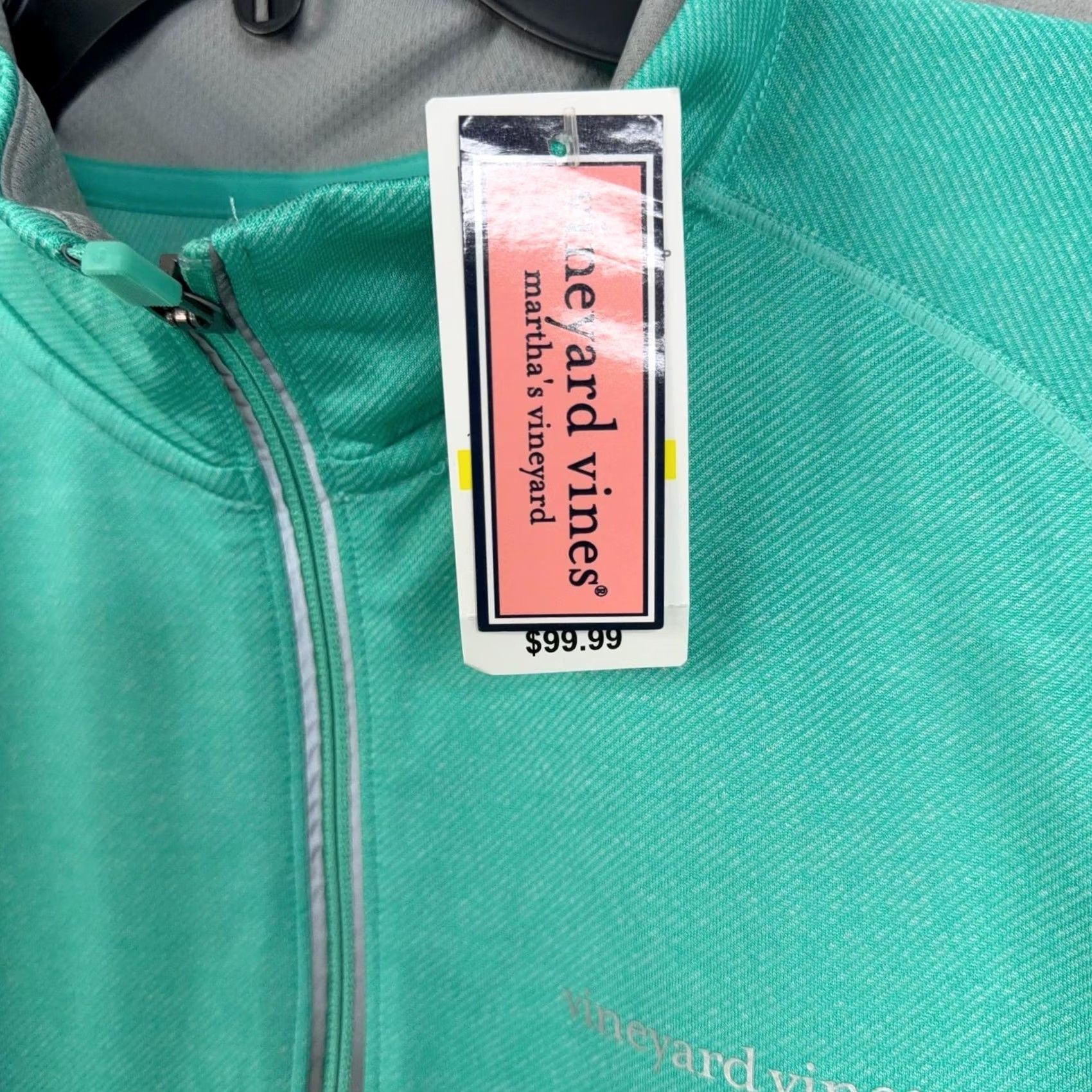 Vineyard Vines VINTAGE Vineyard Vines Pullover Men M Blue Aqua Performance Half Zip Golf NWT Size US M / EU 48-50 / 2 - 3 Thumbnail