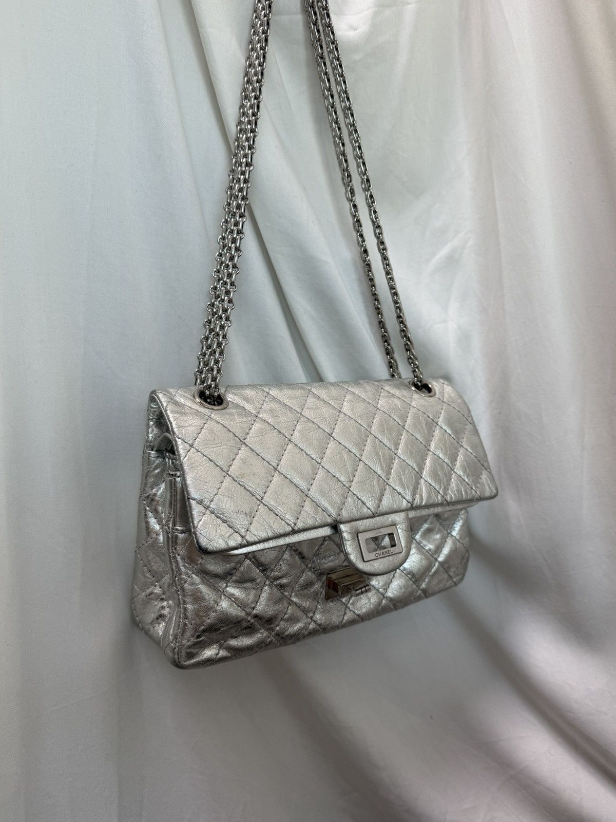 Chanel Chanel 2.55 silver shoulder bag Size ONE SIZE - 1 Thumbnail