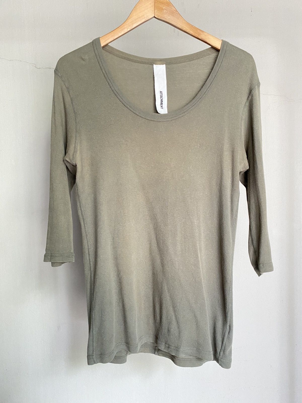 Attachment Attachment Dark Green 3/4 Sleeve T-Shirt Size ONE SIZE - 15 Thumbnail