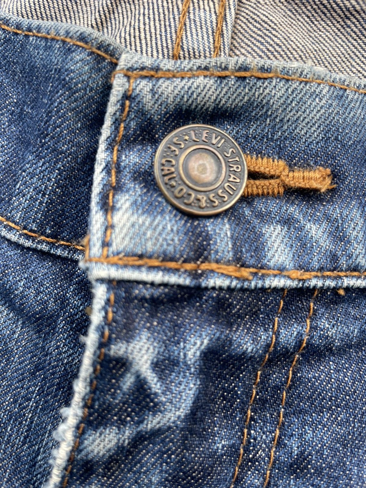 Levi's Vintage 90’s Levis 607 Orange Tab Distresed Denim Size US 34 / EU 50 - 19 Thumbnail