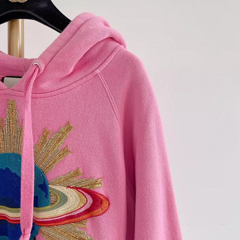 Gucci Gucci Pink hooded frisbee sweatshirt Size S / US 4 / IT 40 - 3 Thumbnail