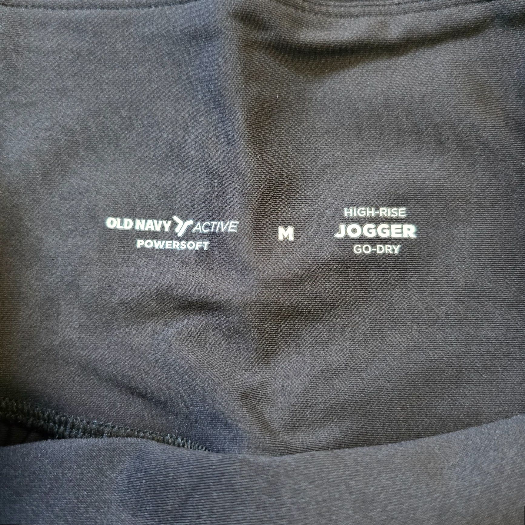 Old Navy Old Navy Pants Women Medium Black Powersoft Jogger Pull On Capsule Athletic Tapered Leg Pockets Size 32" / US 10 / IT 46 - 4 Thumbnail
