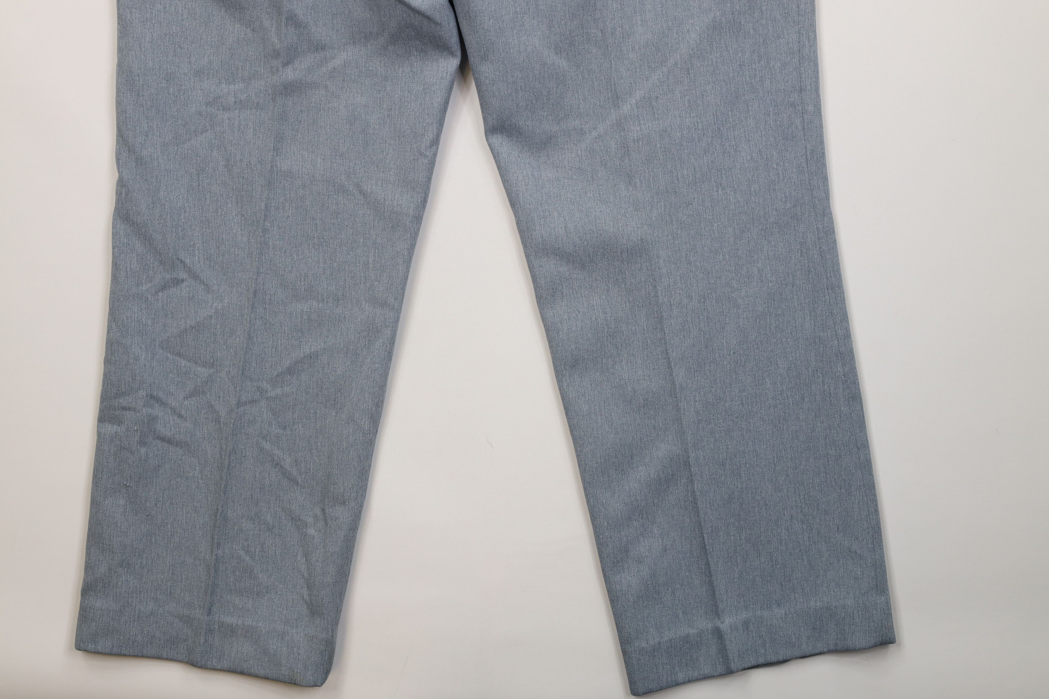 Vintage Vintage 70s Streetwear Chambray Wide Leg Chino Pants USA Size US 34 / EU 50 - 15 Thumbnail